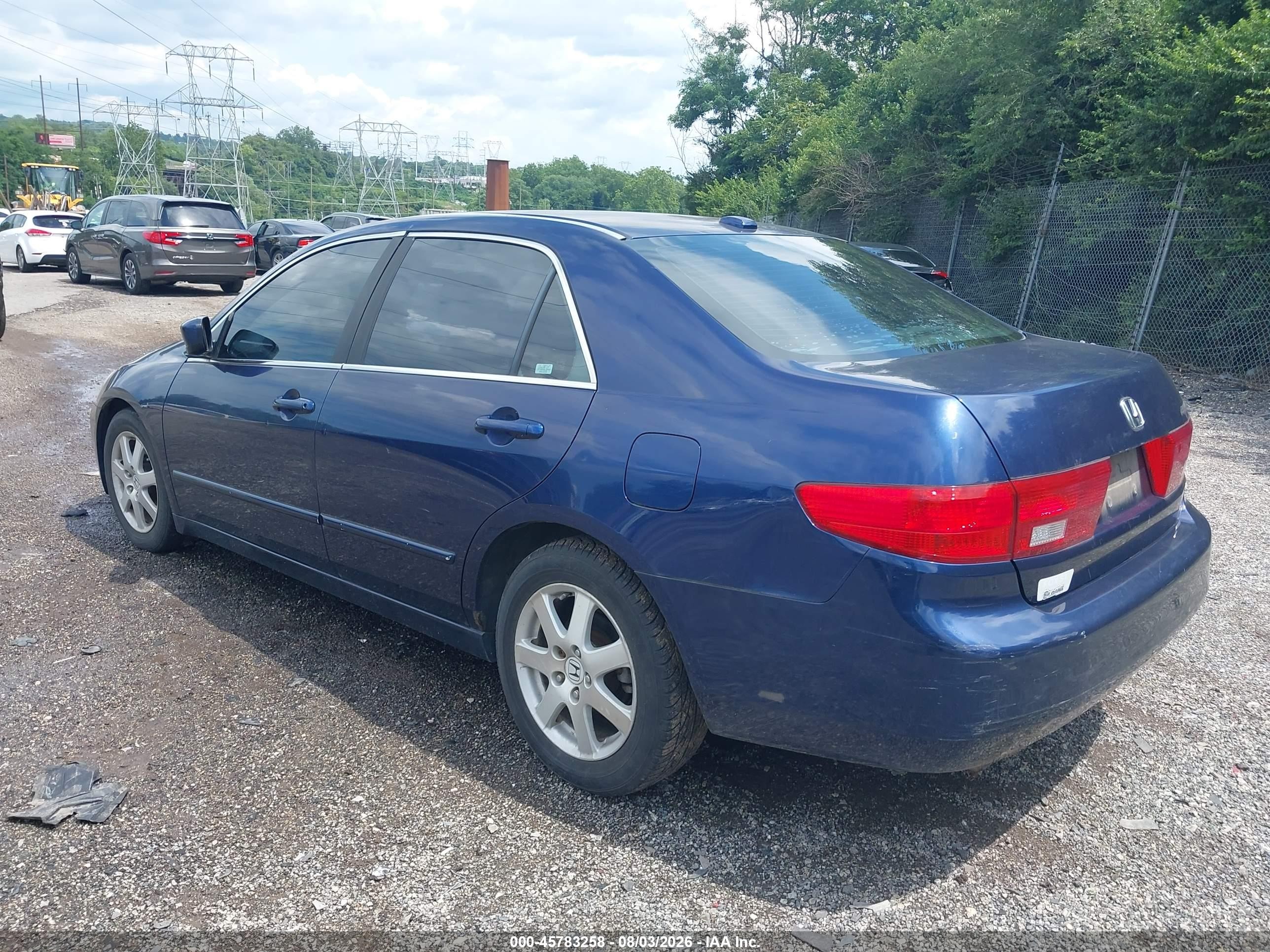2005 Honda Accord 3.0 Ex Dark Blue vin: 1HGCM66595A028521