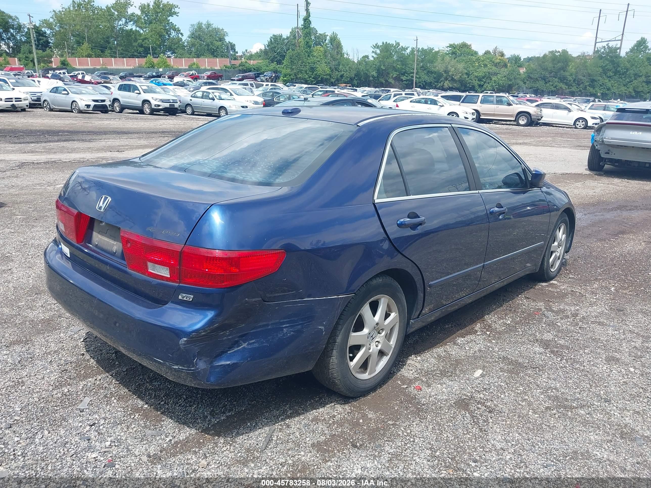 2005 Honda Accord 3.0 Ex Dark Blue vin: 1HGCM66595A028521