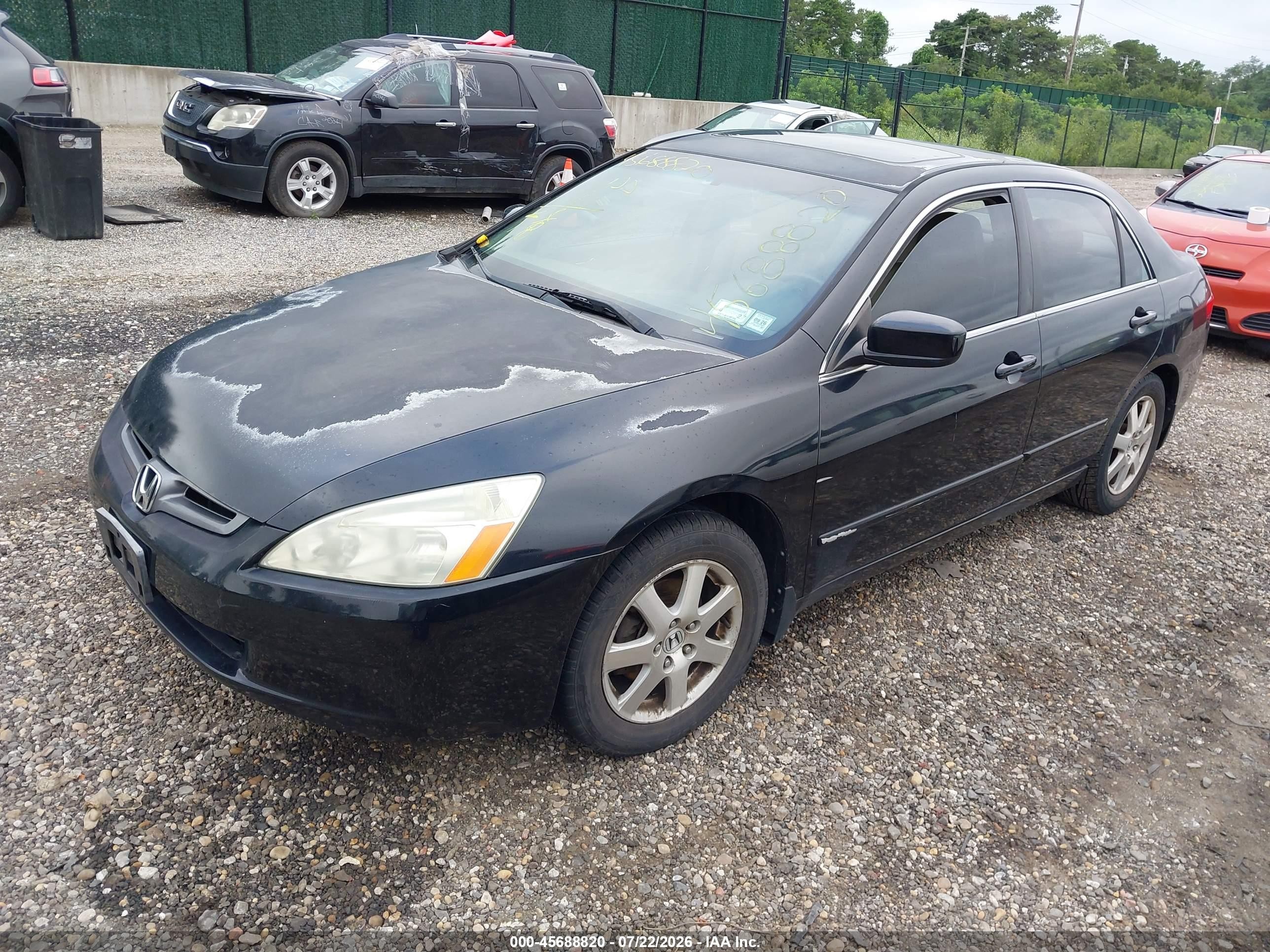 2005 Honda Accord 3.0 Ex Черный vin: 1HGCM66595A054455