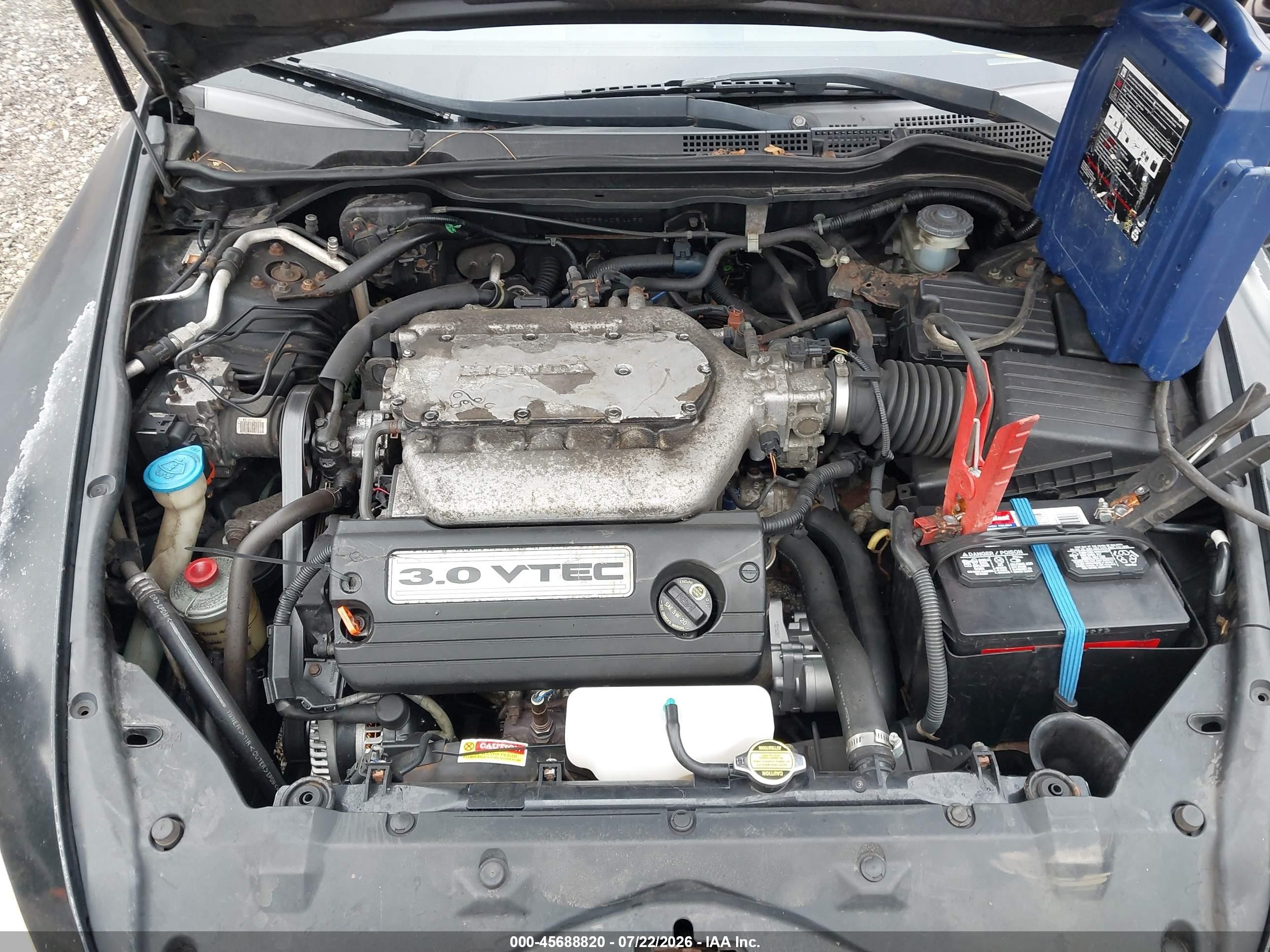 2005 Honda Accord 3.0 Ex Черный vin: 1HGCM66595A054455