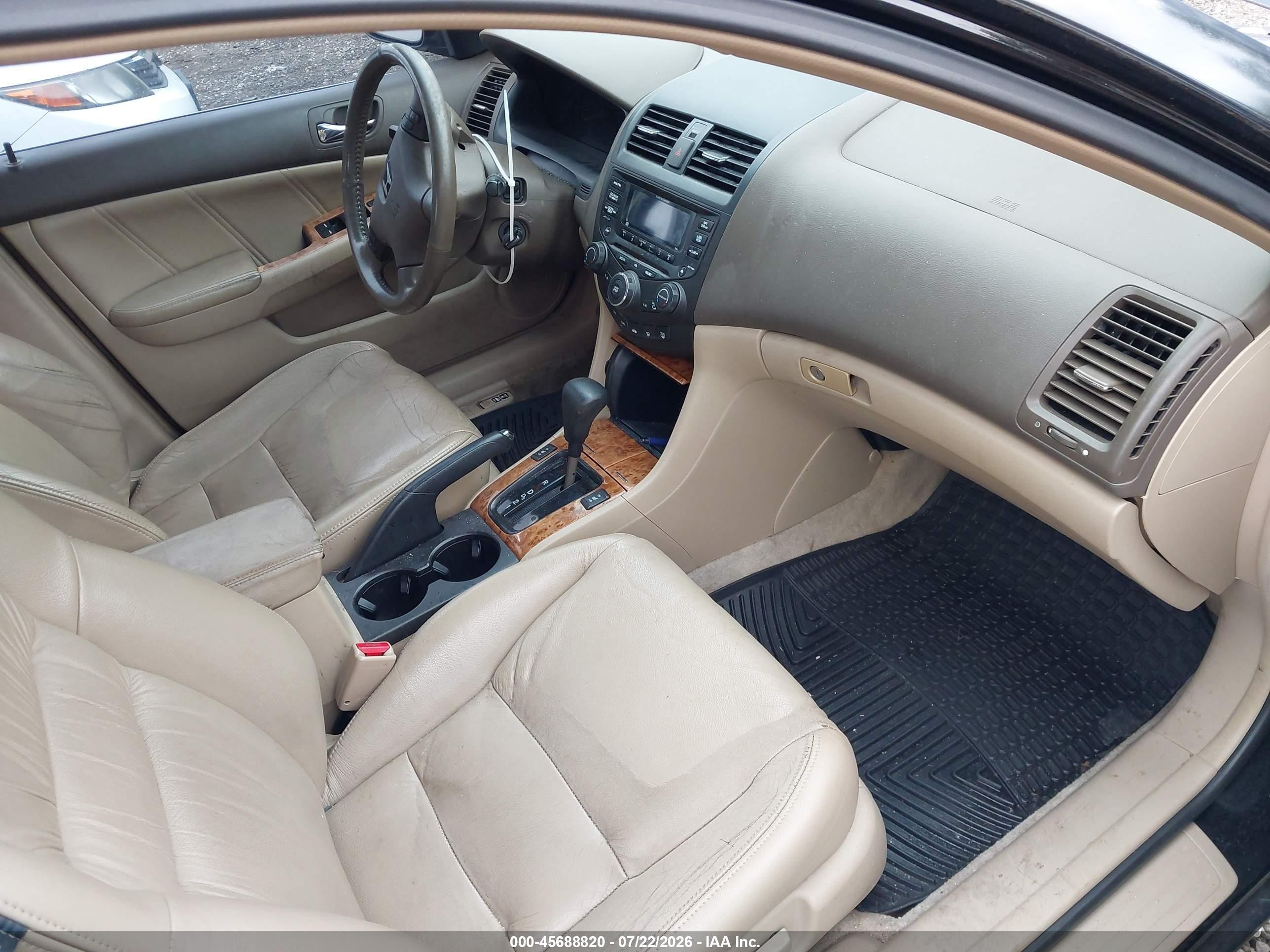 2005 Honda Accord 3.0 Ex Черный vin: 1HGCM66595A054455