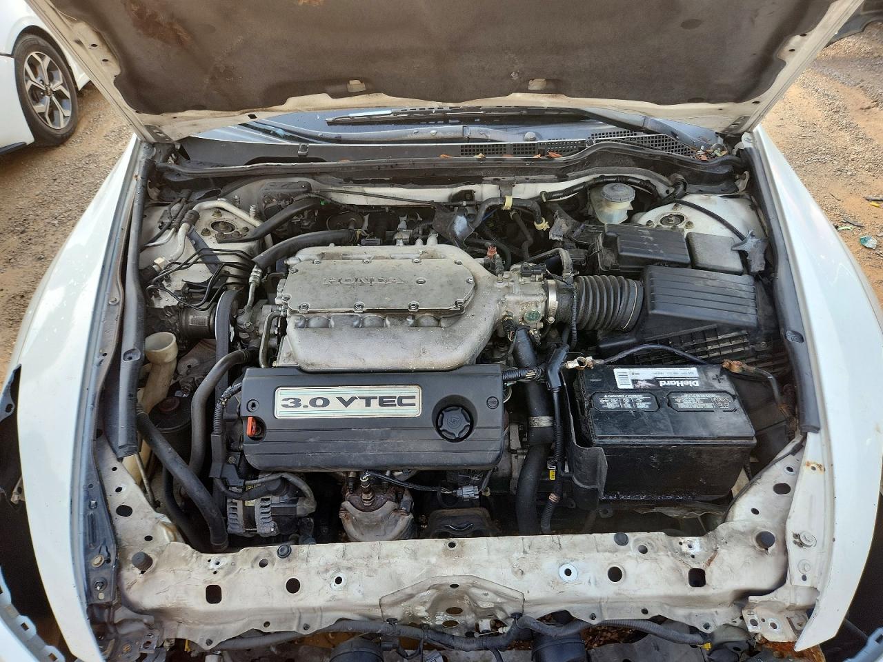 2005 Honda Accord Ex White vin: 1HGCM66595A055198