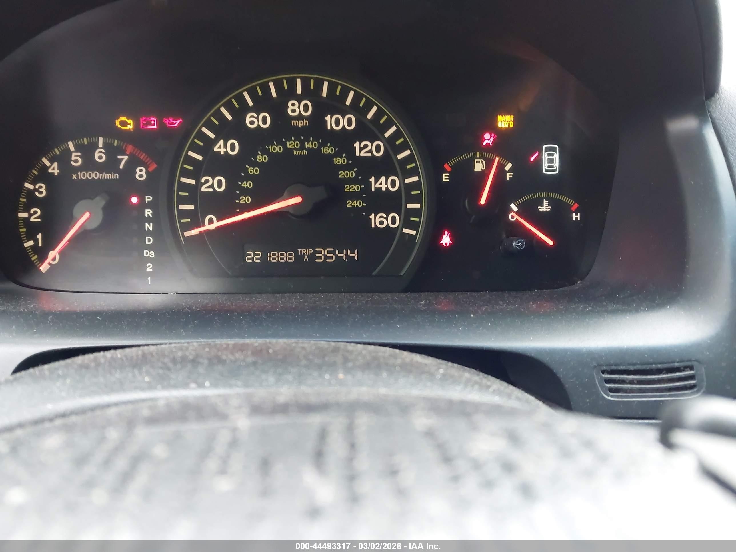 2005 Honda Accord 3.0 Ex Burgundy vin: 1HGCM66595A077198
