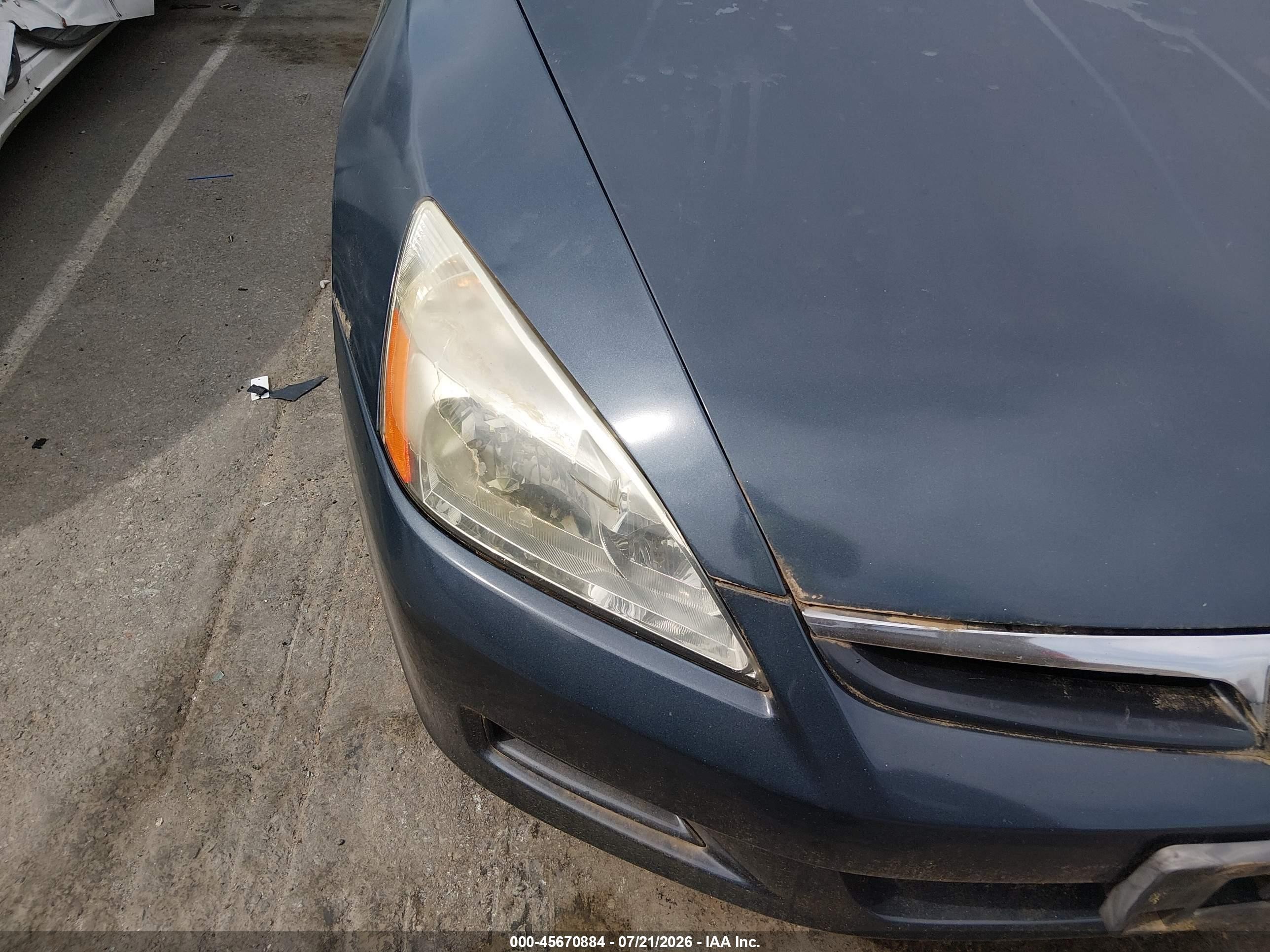2006 Honda Accord 3.0 Ex Gray vin: 1HGCM66596A016158