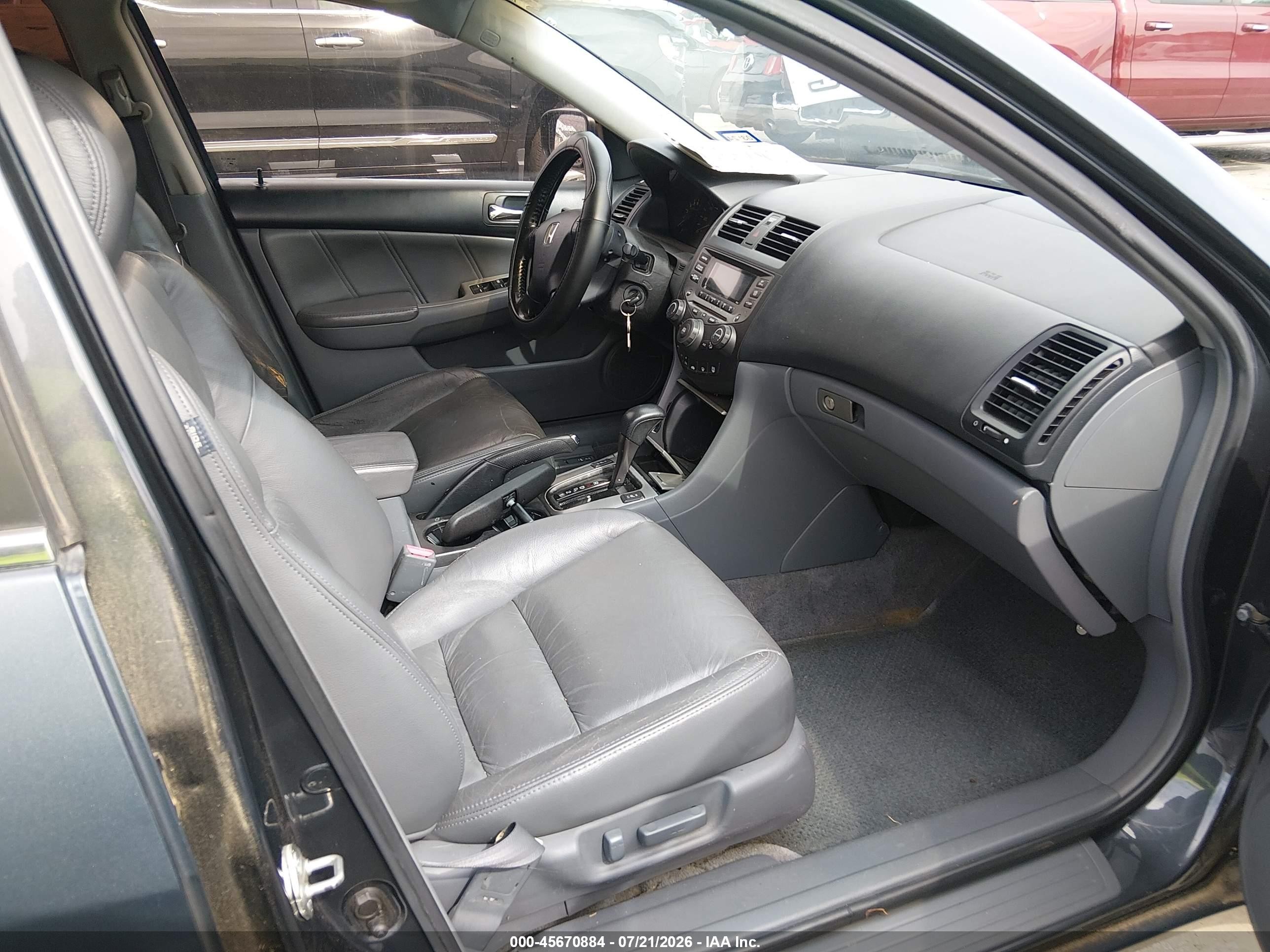 2006 Honda Accord 3.0 Ex Gray vin: 1HGCM66596A016158