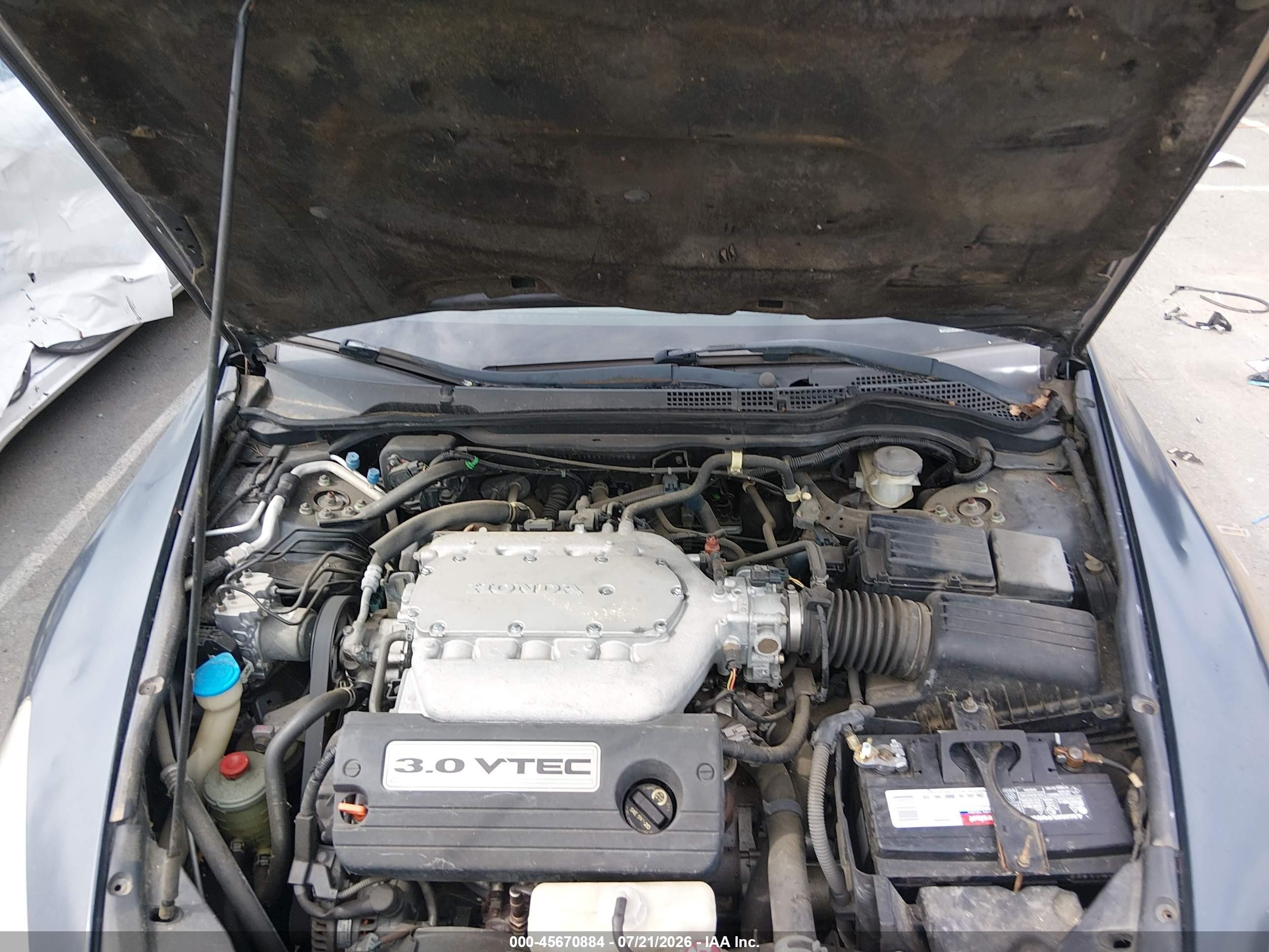 2006 Honda Accord 3.0 Ex Gray vin: 1HGCM66596A016158