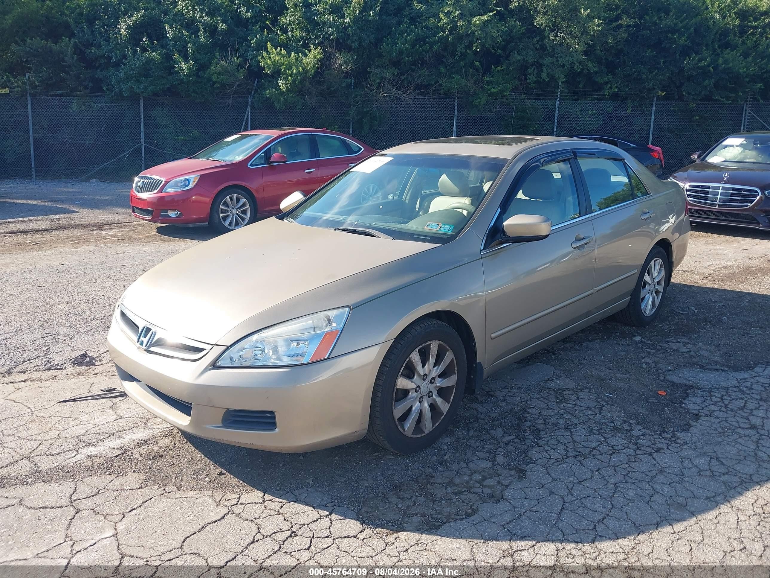 2006 Honda Accord 3.0 Ex Золотой vin: 1HGCM66596A024261