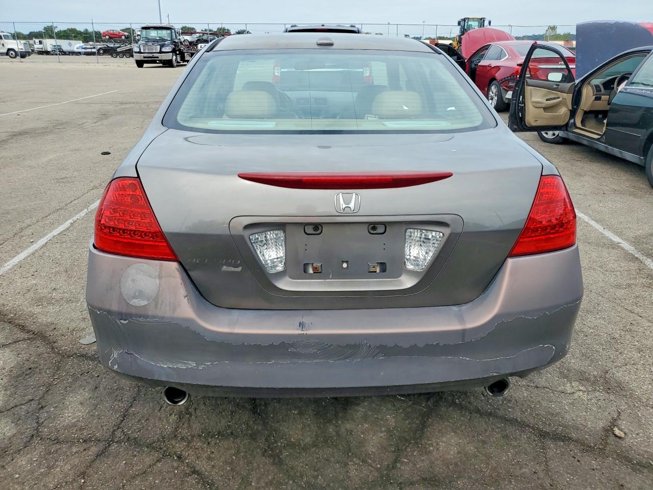 2006 Honda Accord Ex Gray vin: 1HGCM66596A029203