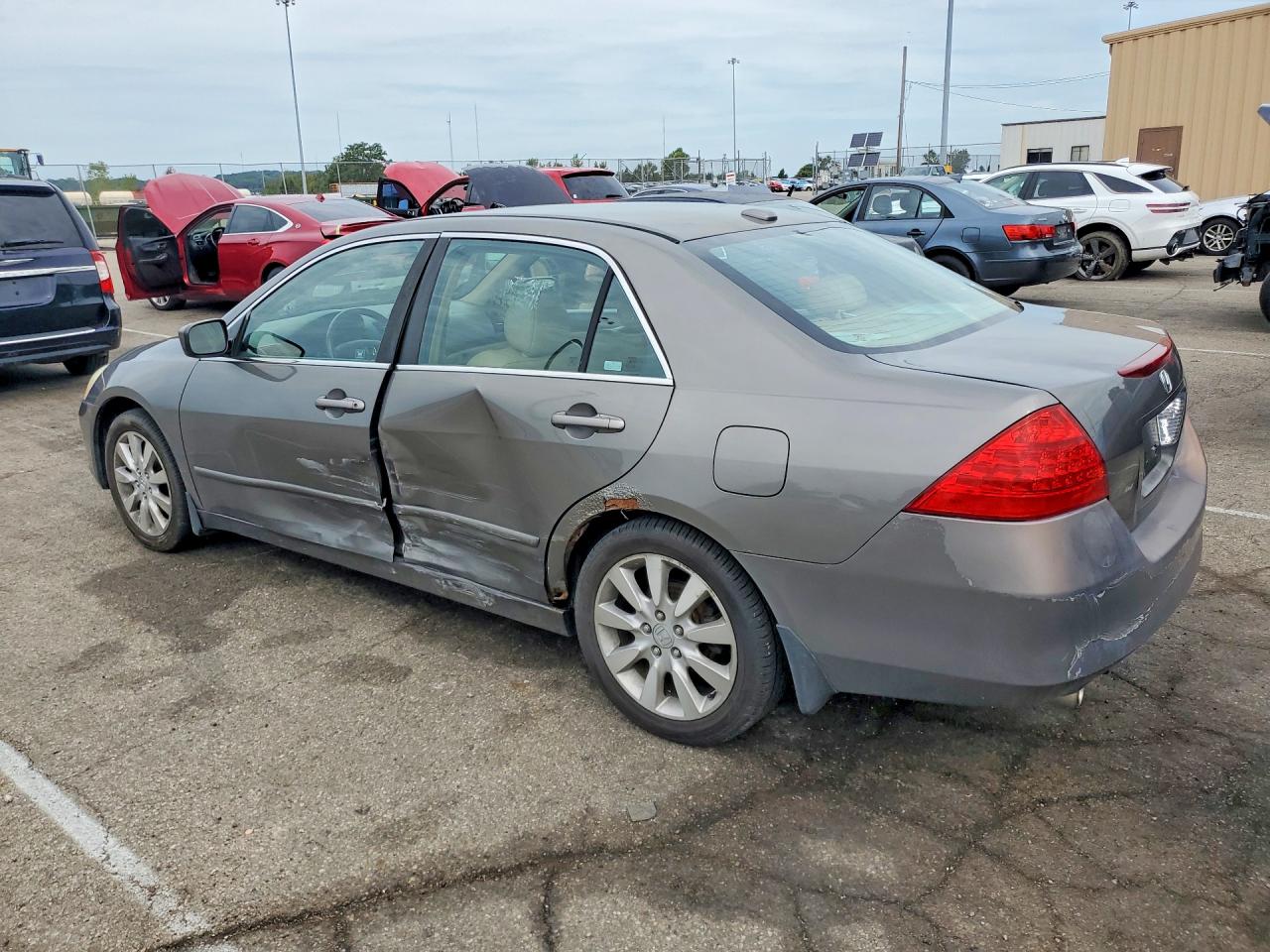 2006 Honda Accord Ex Gray vin: 1HGCM66596A029203