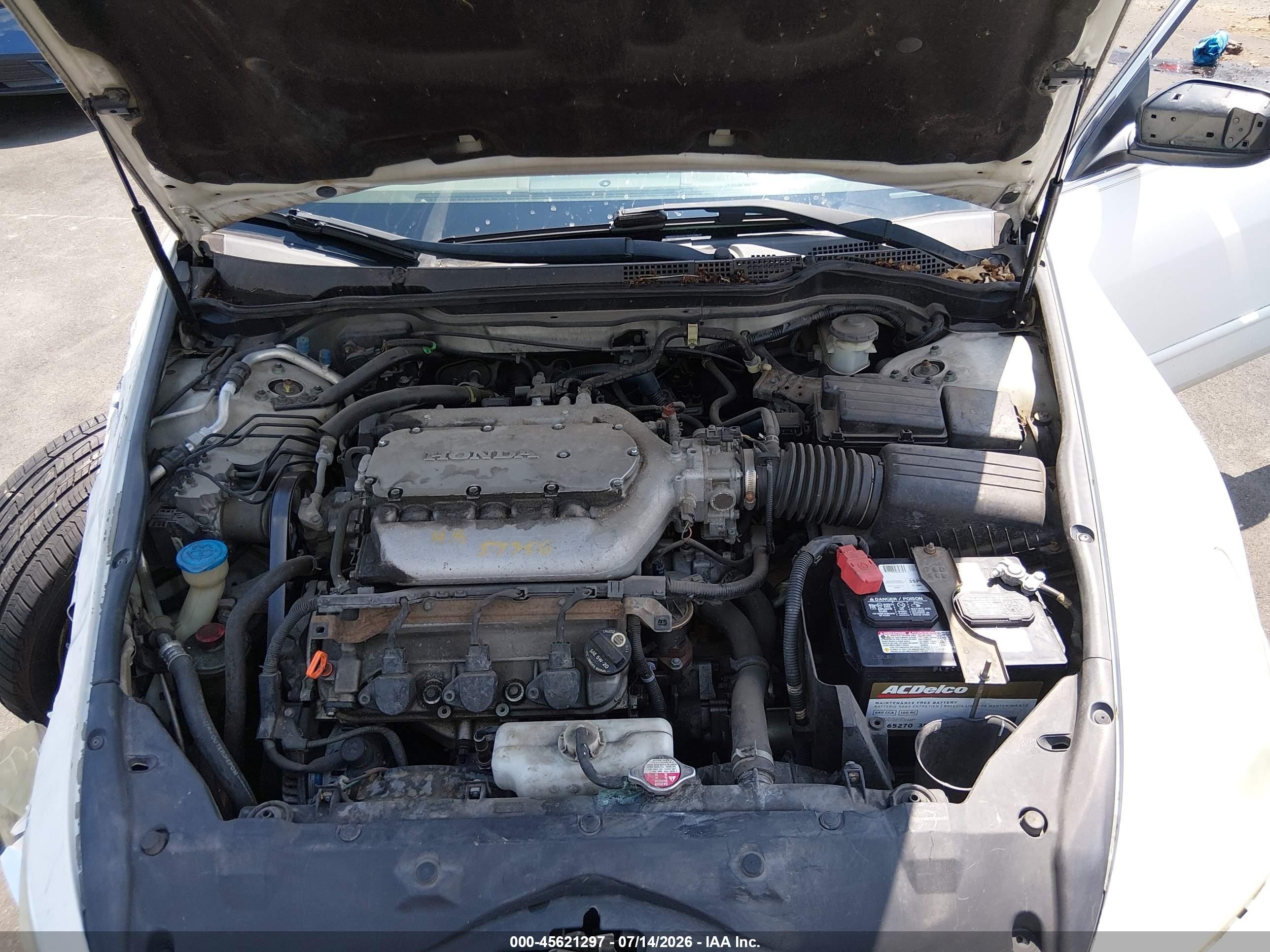 2006 Honda Accord 3.0 Ex White vin: 1HGCM66596A039181