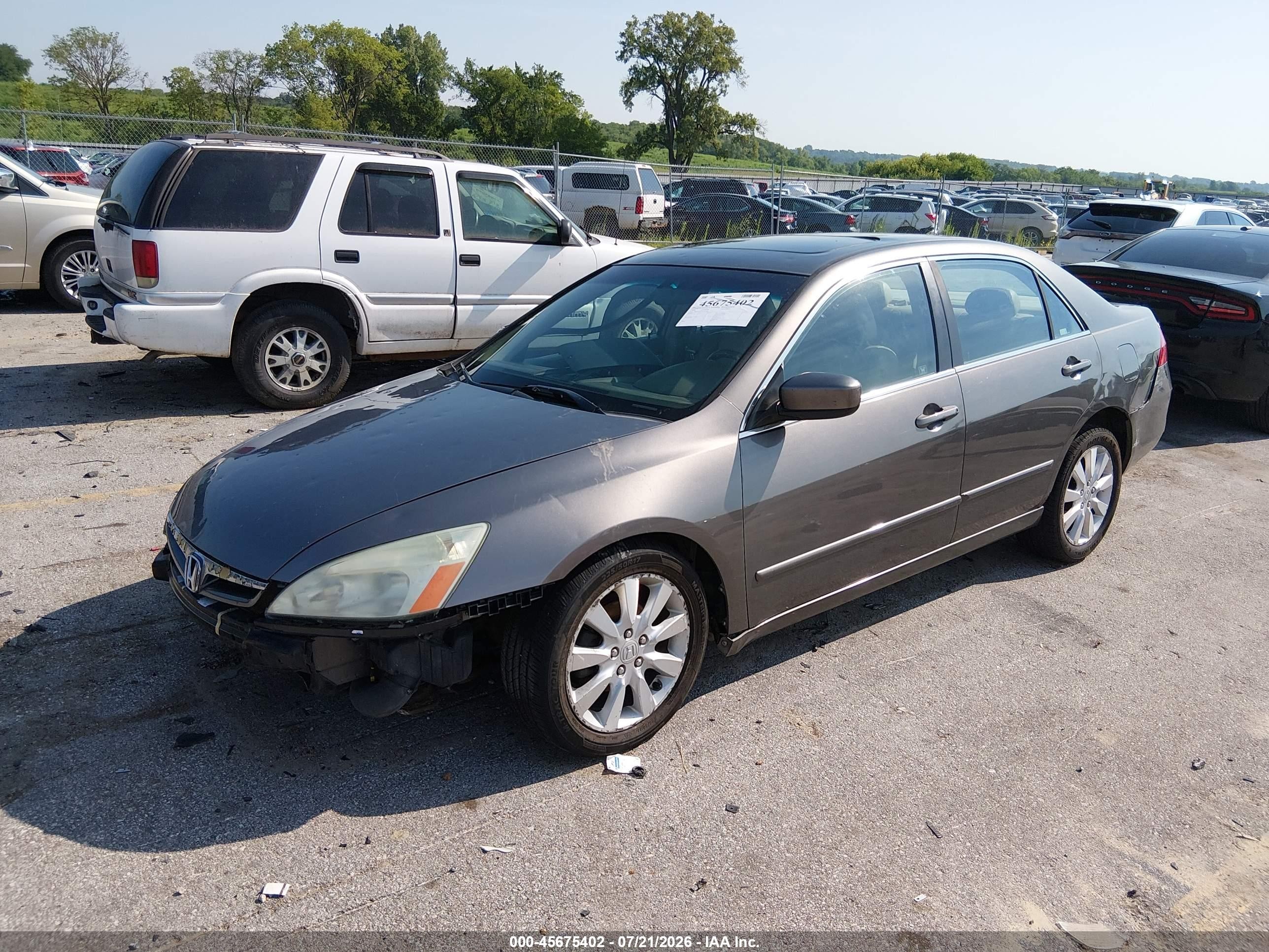 2006 Honda Accord 3.0 Ex Beige vin: 1HGCM66596A041383