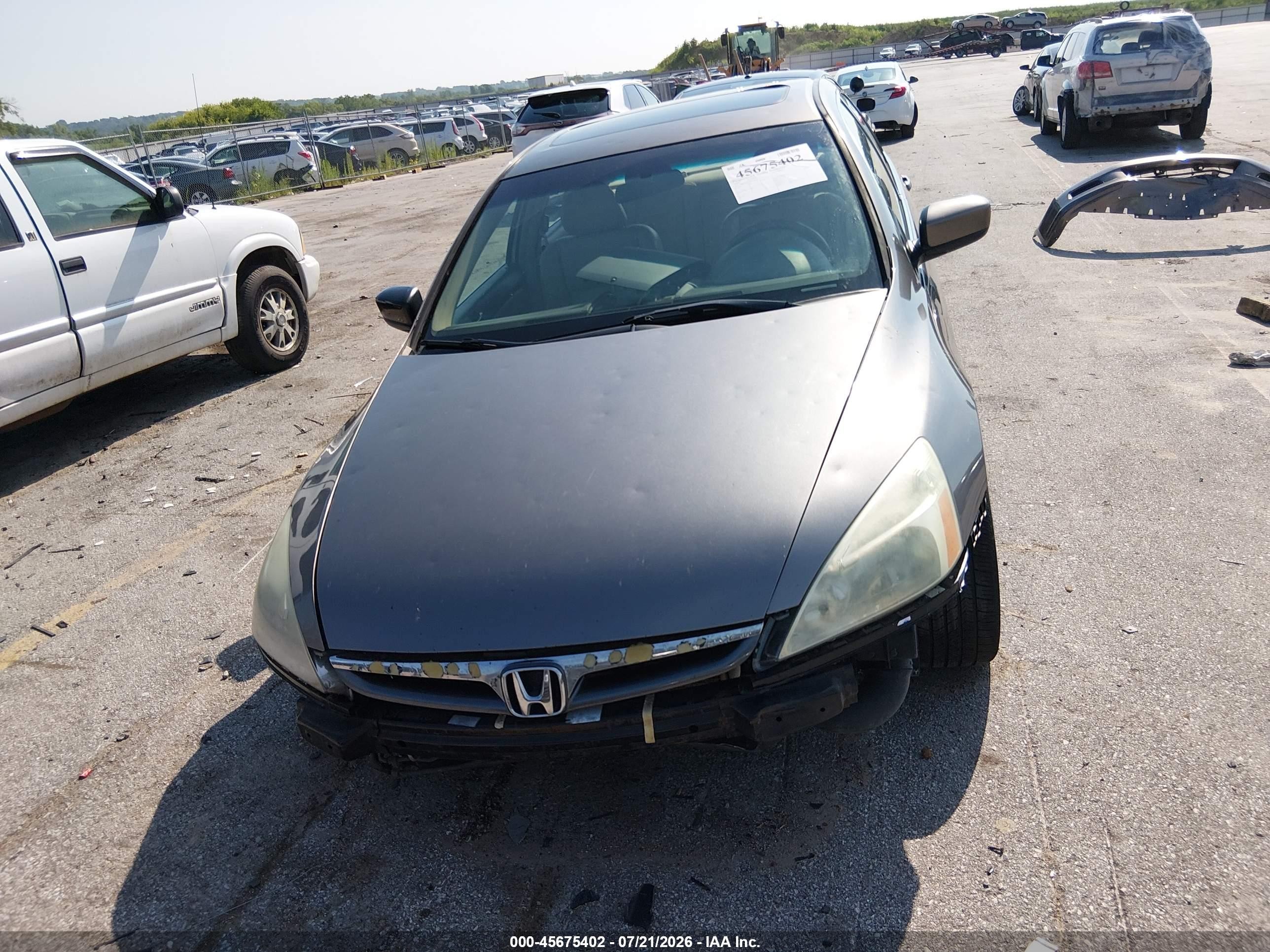 2006 Honda Accord 3.0 Ex Beige vin: 1HGCM66596A041383