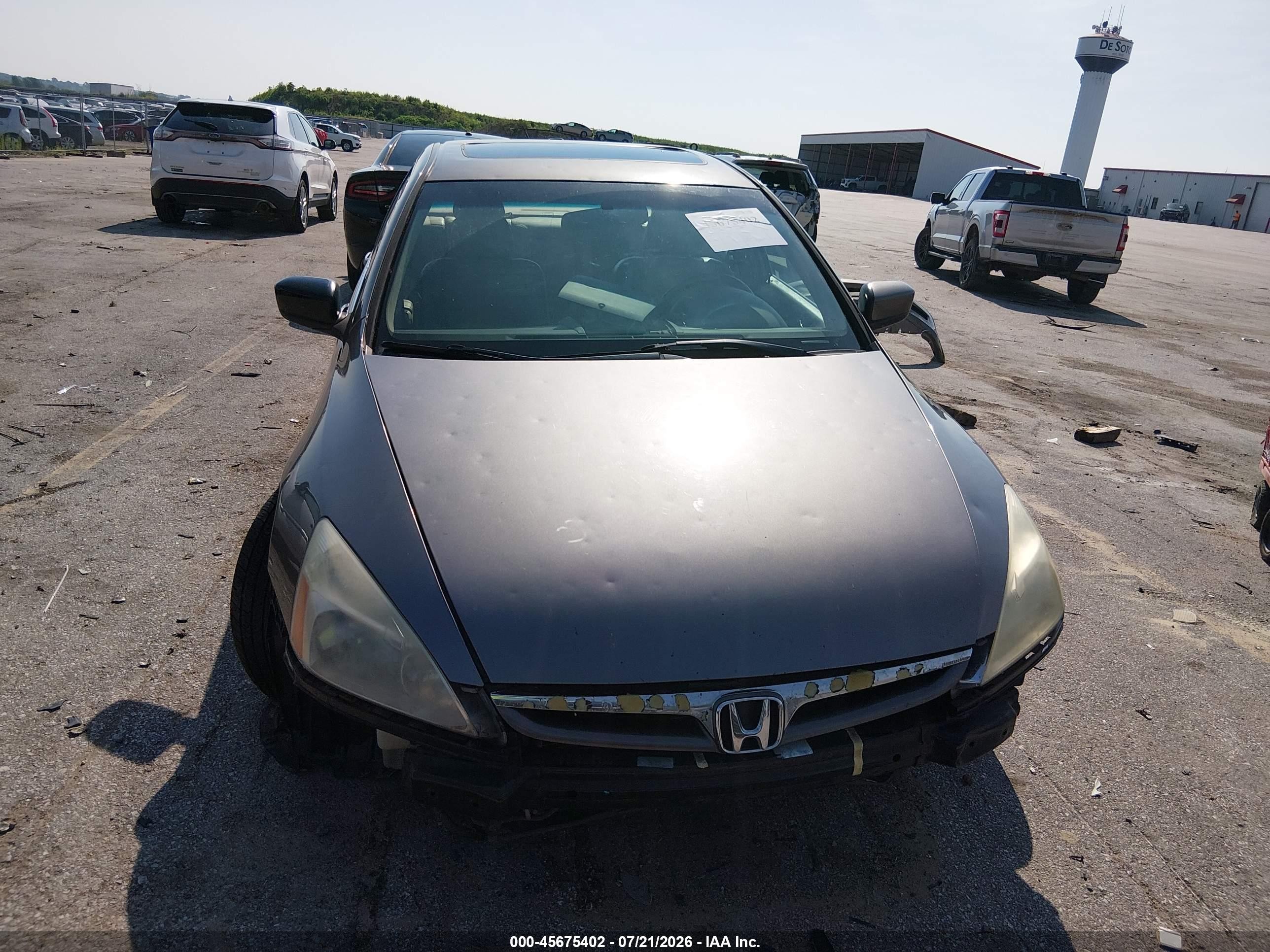 2006 Honda Accord 3.0 Ex Beige vin: 1HGCM66596A041383