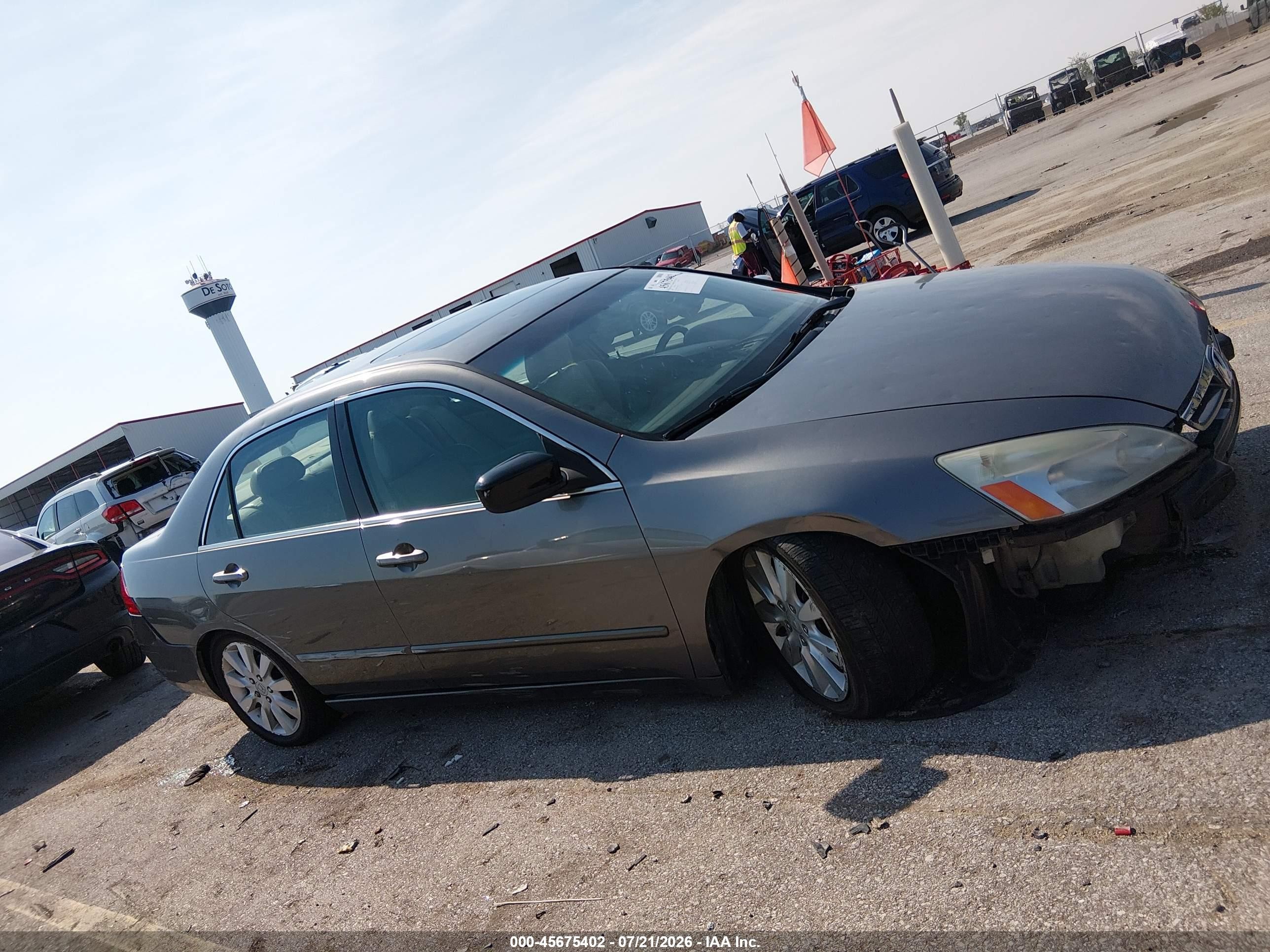 2006 Honda Accord 3.0 Ex Beige vin: 1HGCM66596A041383
