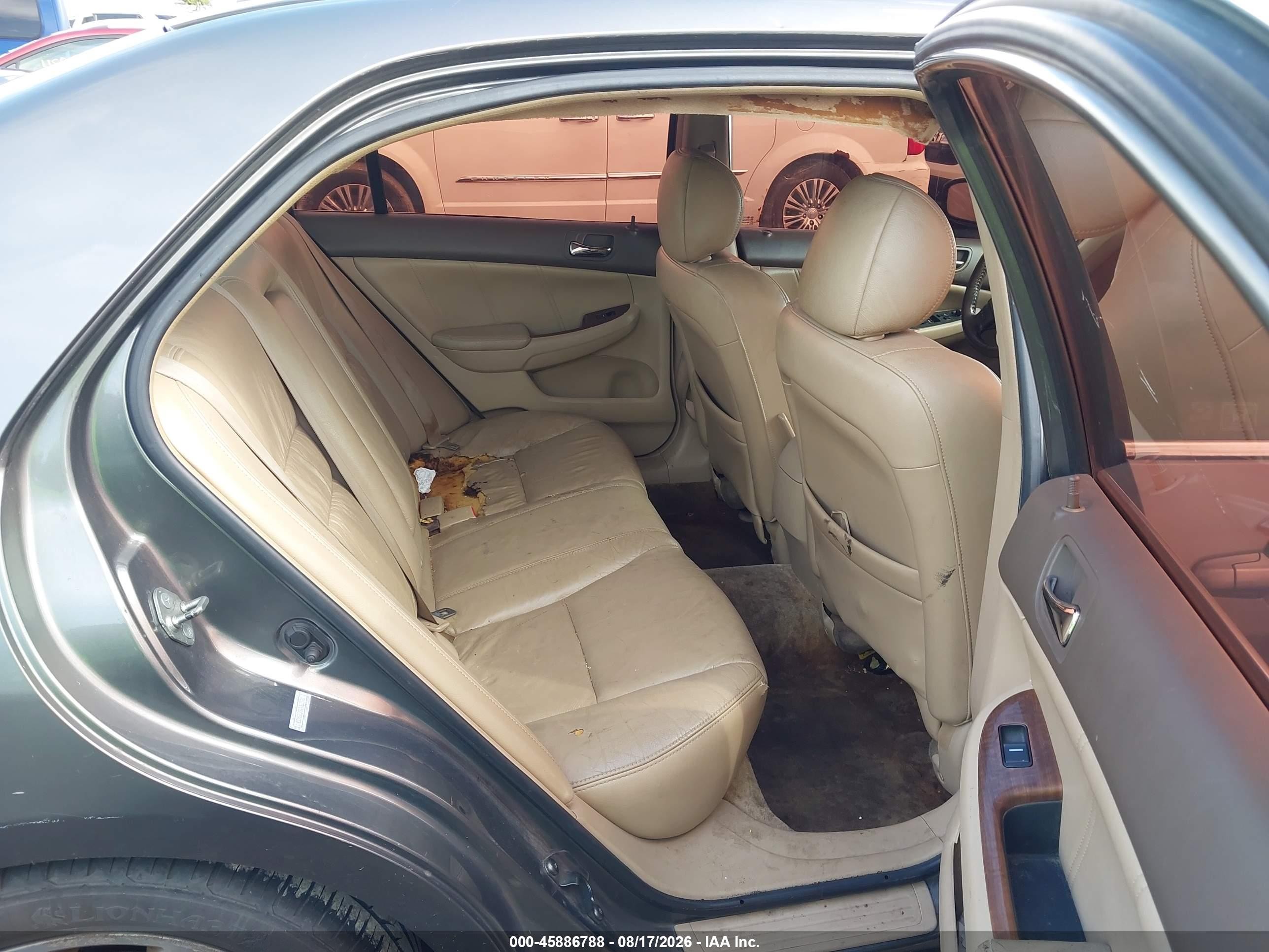 2006 Honda Accord 3.0 Ex Gray vin: 1HGCM66596A063593