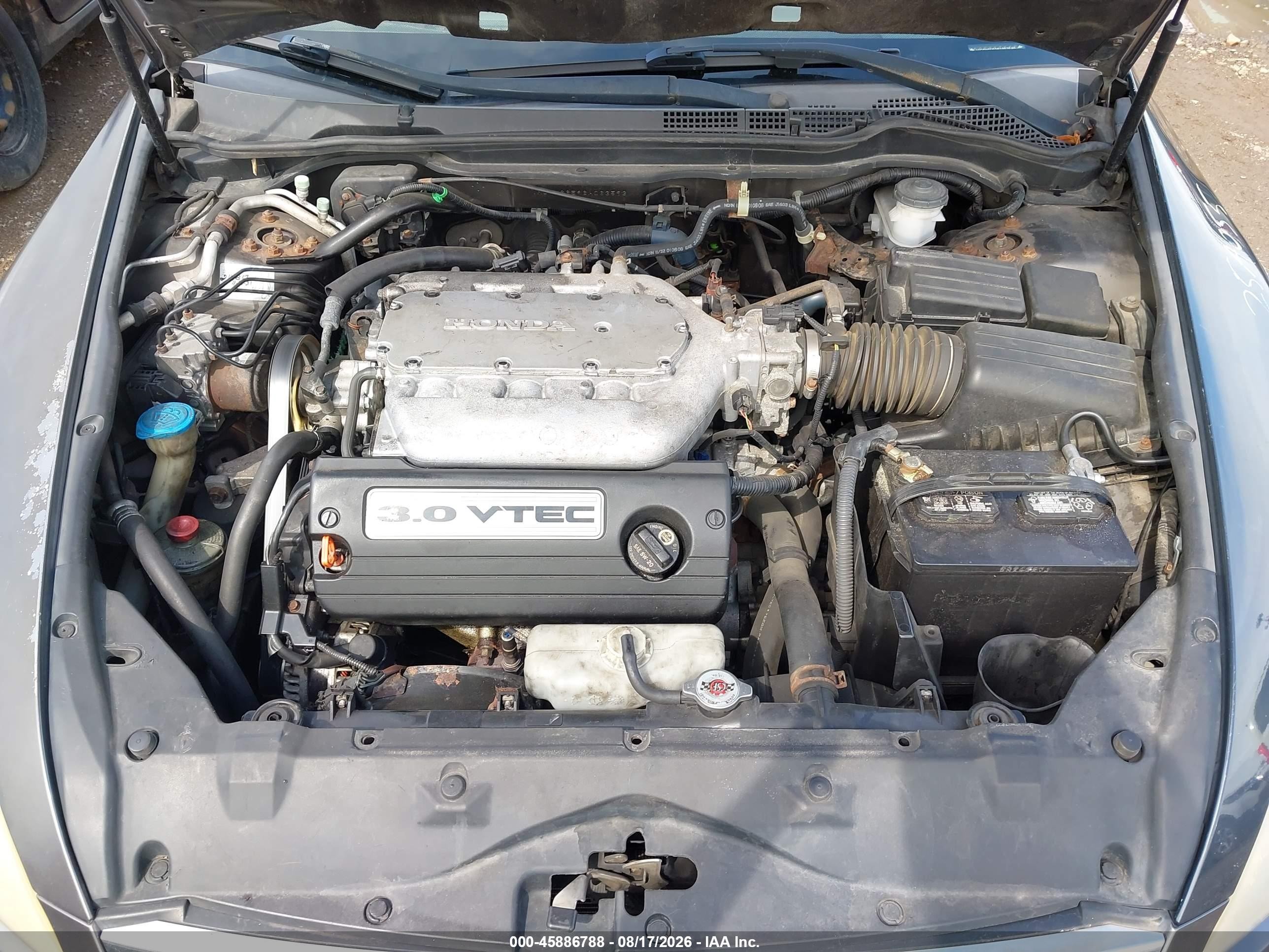 2006 Honda Accord 3.0 Ex Gray vin: 1HGCM66596A063593