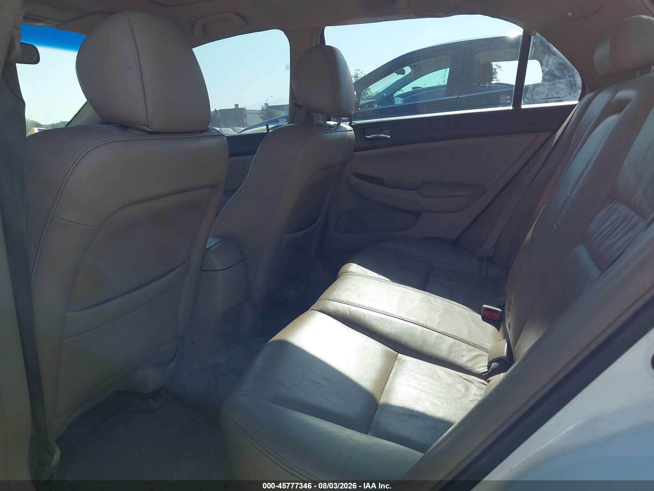 2006 Honda Accord 3.0 Ex White vin: 1HGCM66596A073542