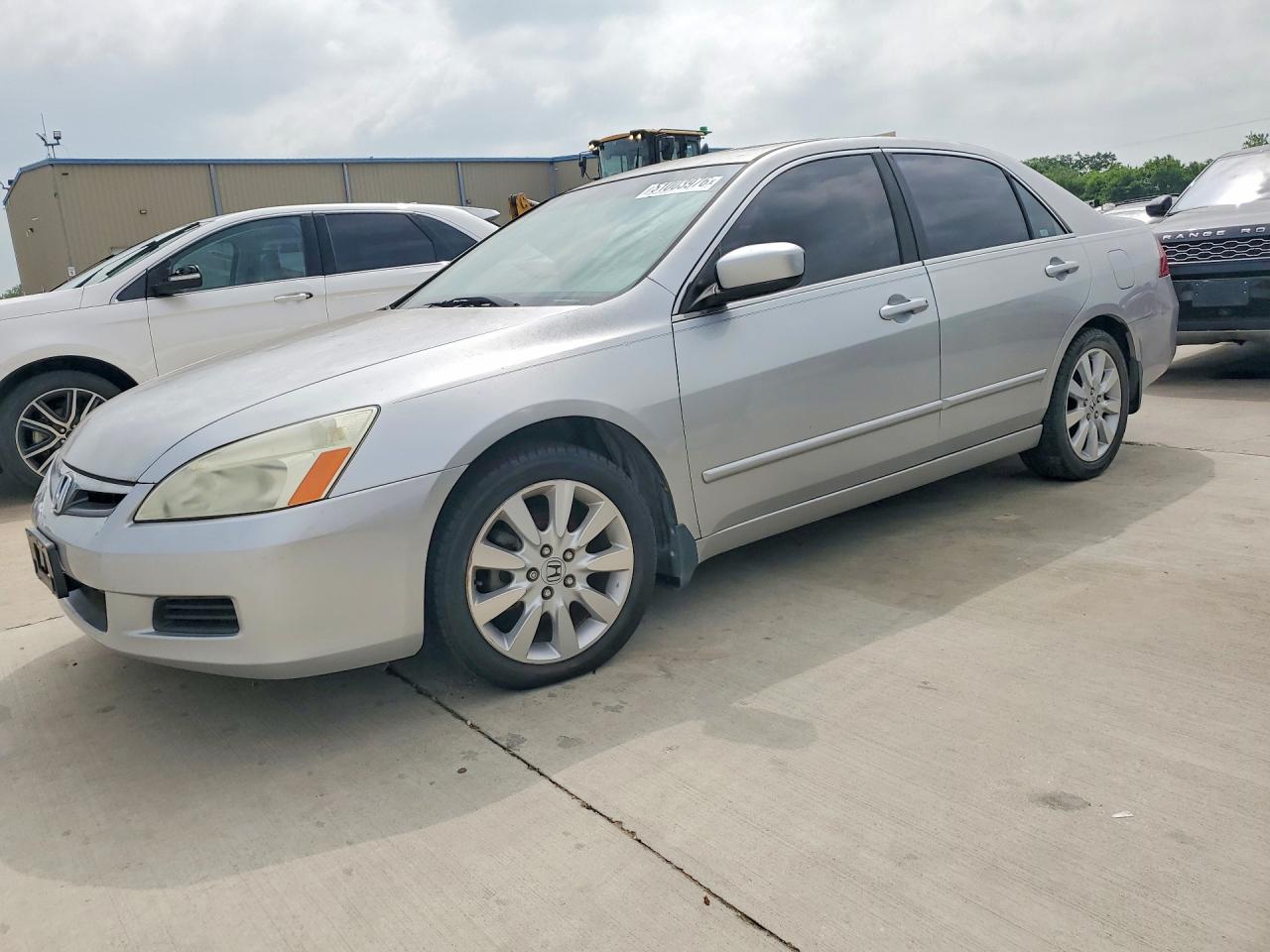 2007 Honda Accord Ex Silver vin: 1HGCM66597A035777