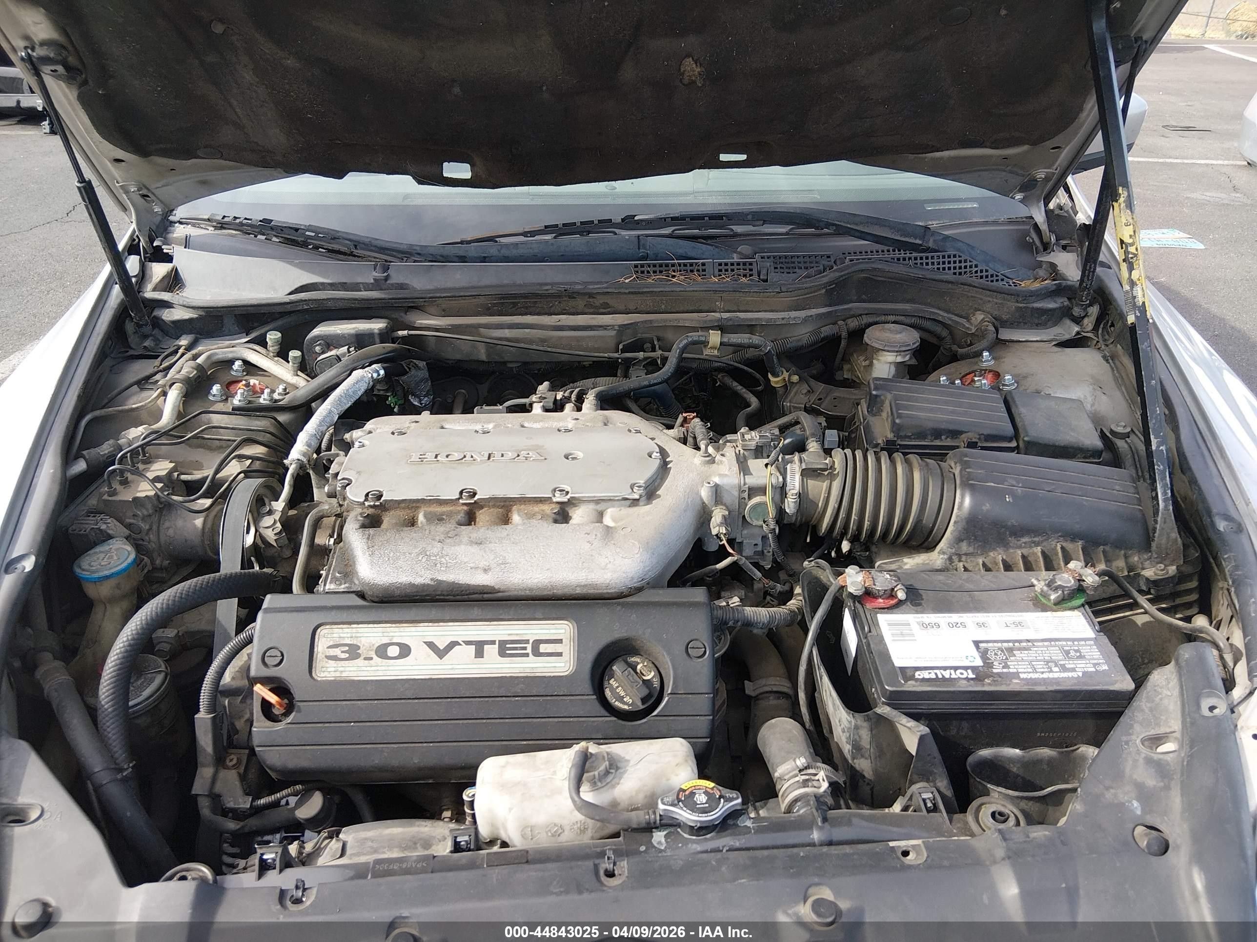 2007 Honda Accord 3.0 Ex Серебряный vin: 1HGCM66597A051882