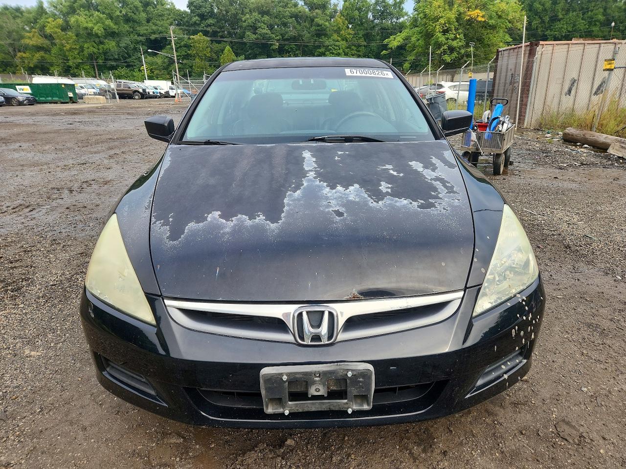 2007 Honda Accord Ex Black vin: 1HGCM66597A056113