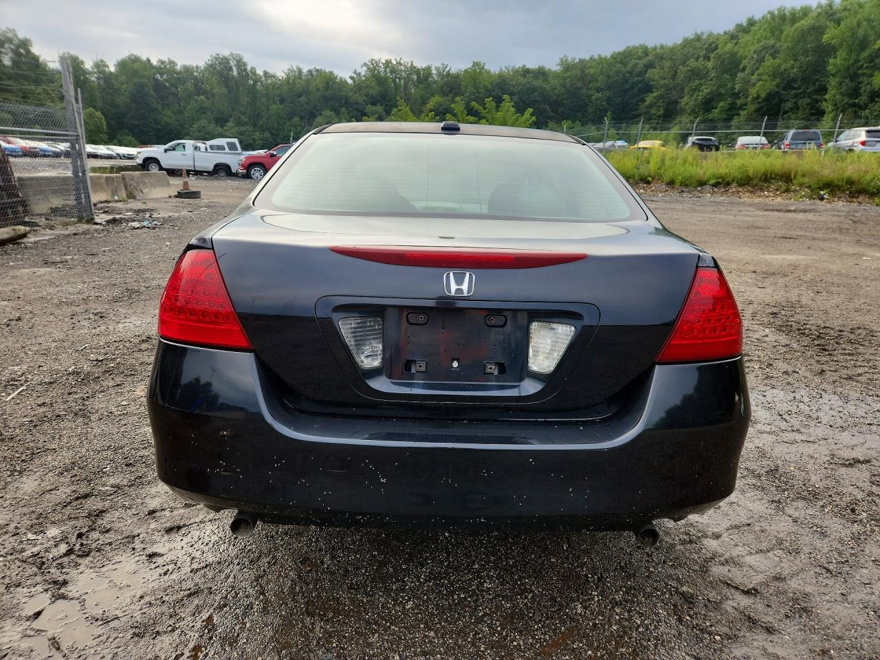 2007 Honda Accord Ex Black vin: 1HGCM66597A056113