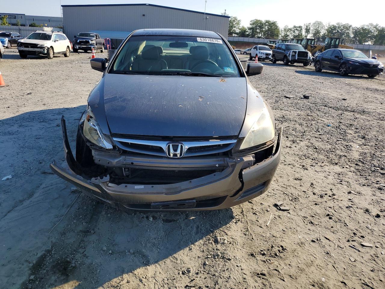2007 Honda Accord Ex Brown vin: 1HGCM66597A076622