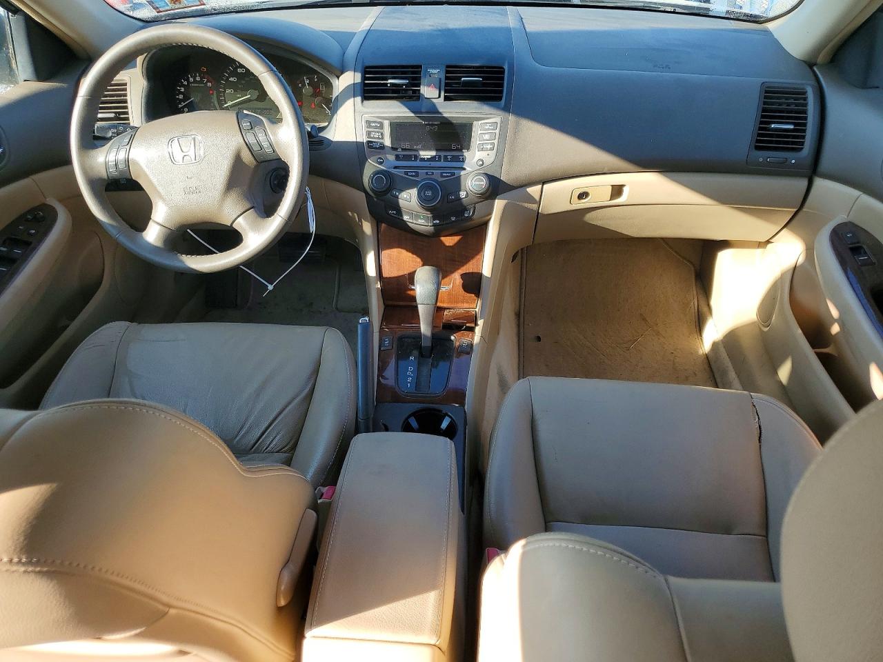 2007 Honda Accord Ex Brown vin: 1HGCM66597A076622