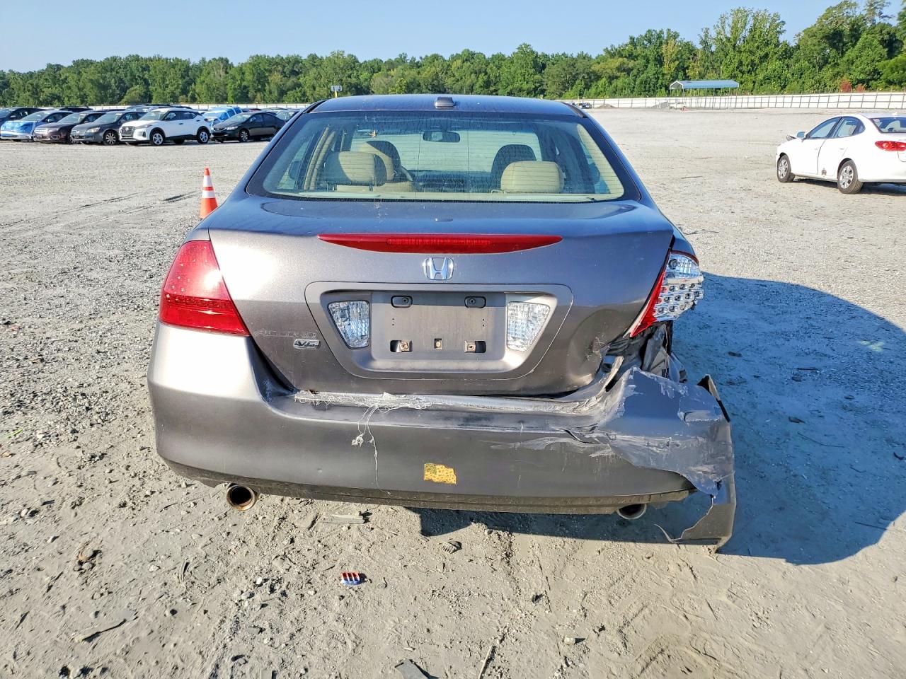 2007 Honda Accord Ex Brown vin: 1HGCM66597A076622