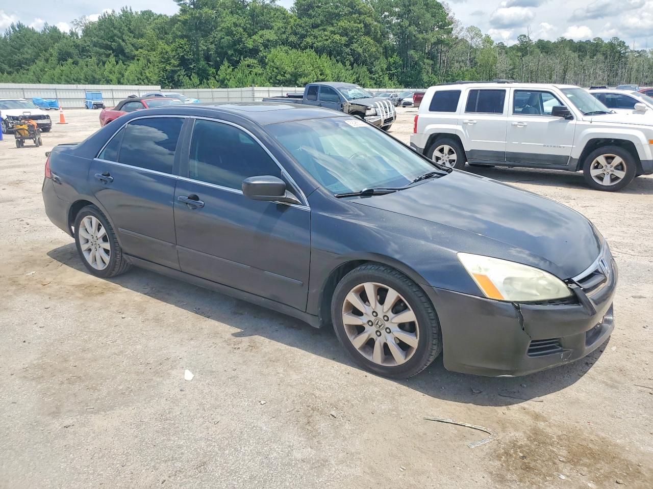2007 Honda Accord Ex Charcoal vin: 1HGCM66597A084686