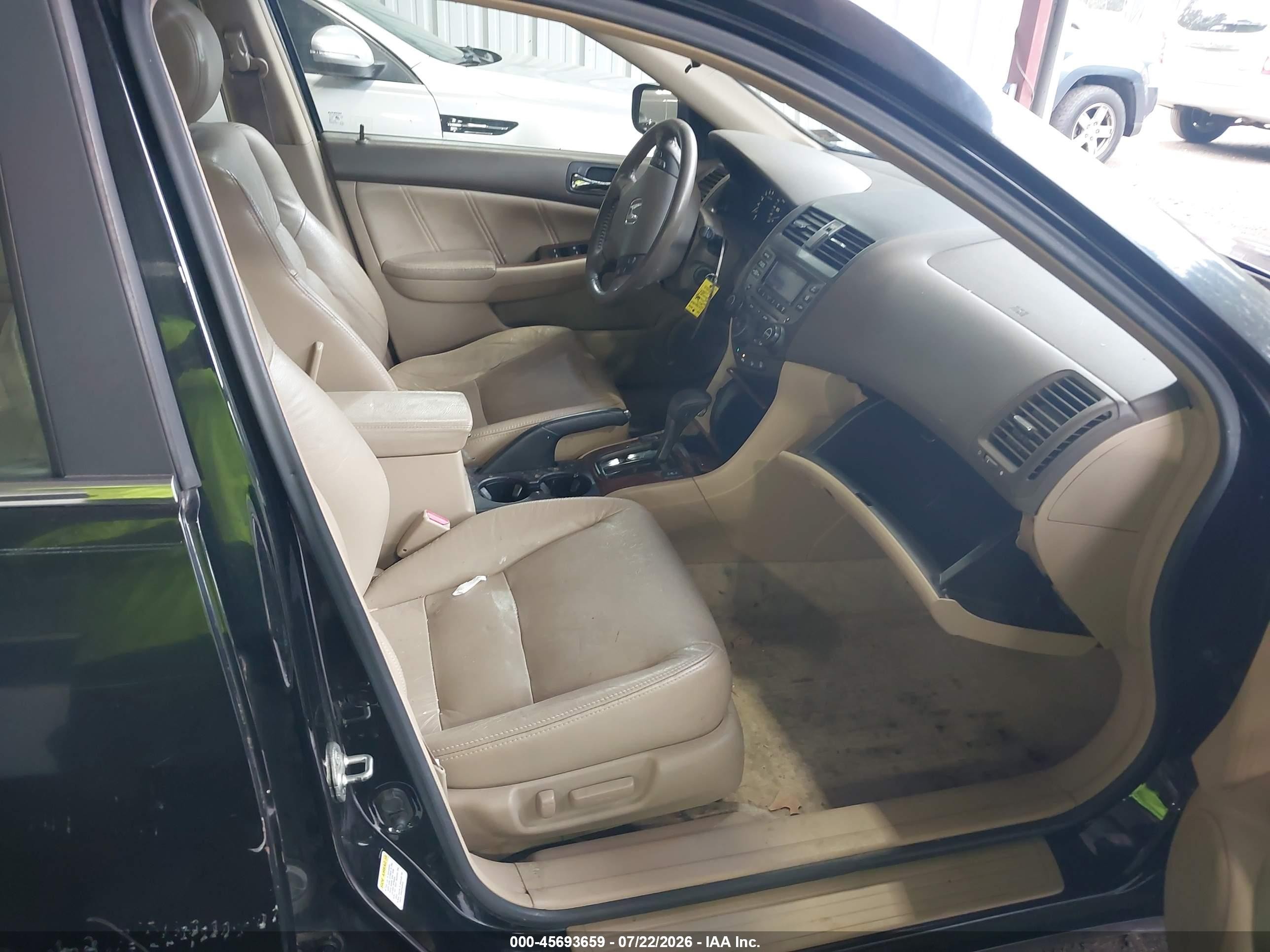 2007 Honda Accord 3.0 Ex Черный vin: 1HGCM66597A090844