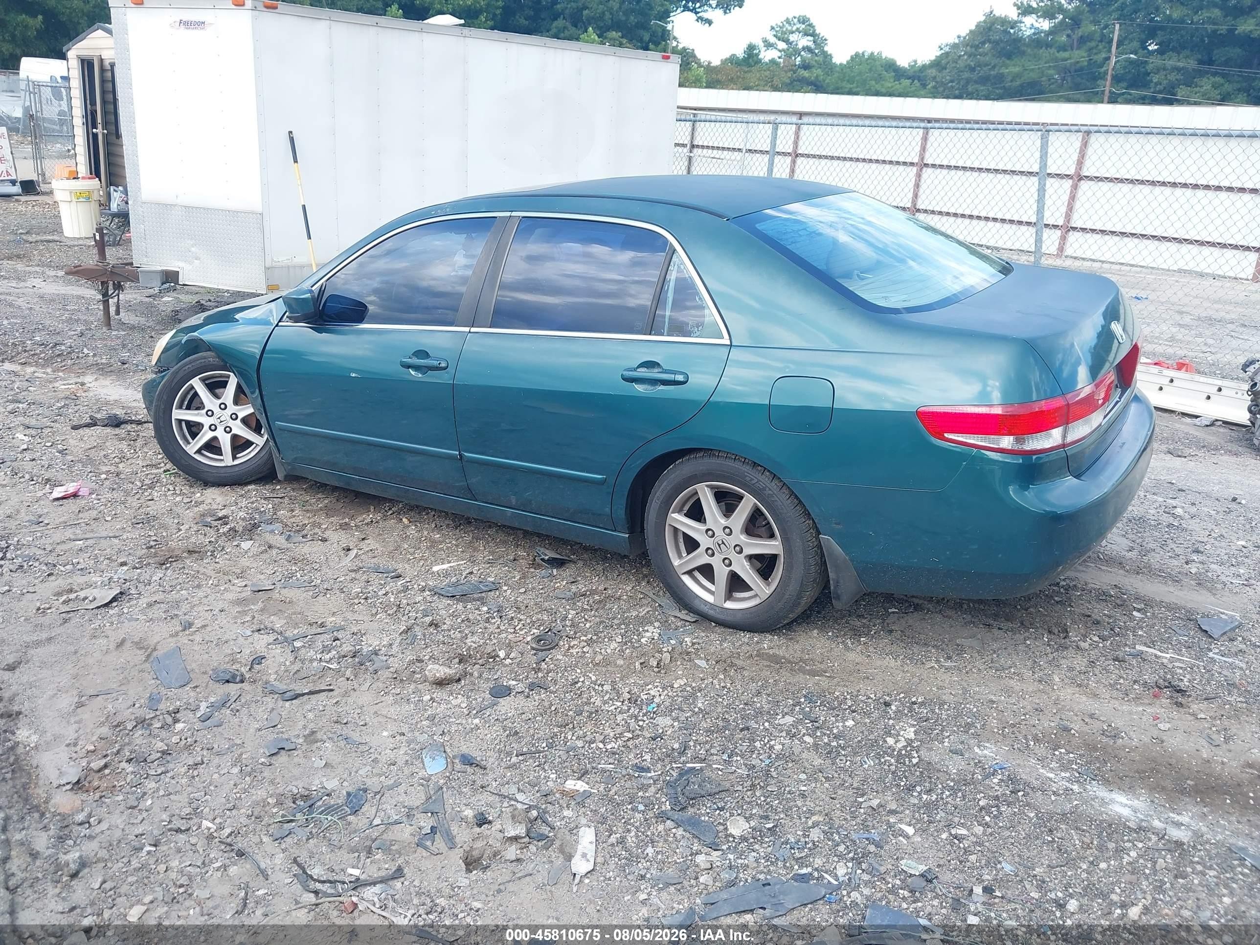 2003 Honda Accord 3.0 Ex Green vin: 1HGCM665X3A010901