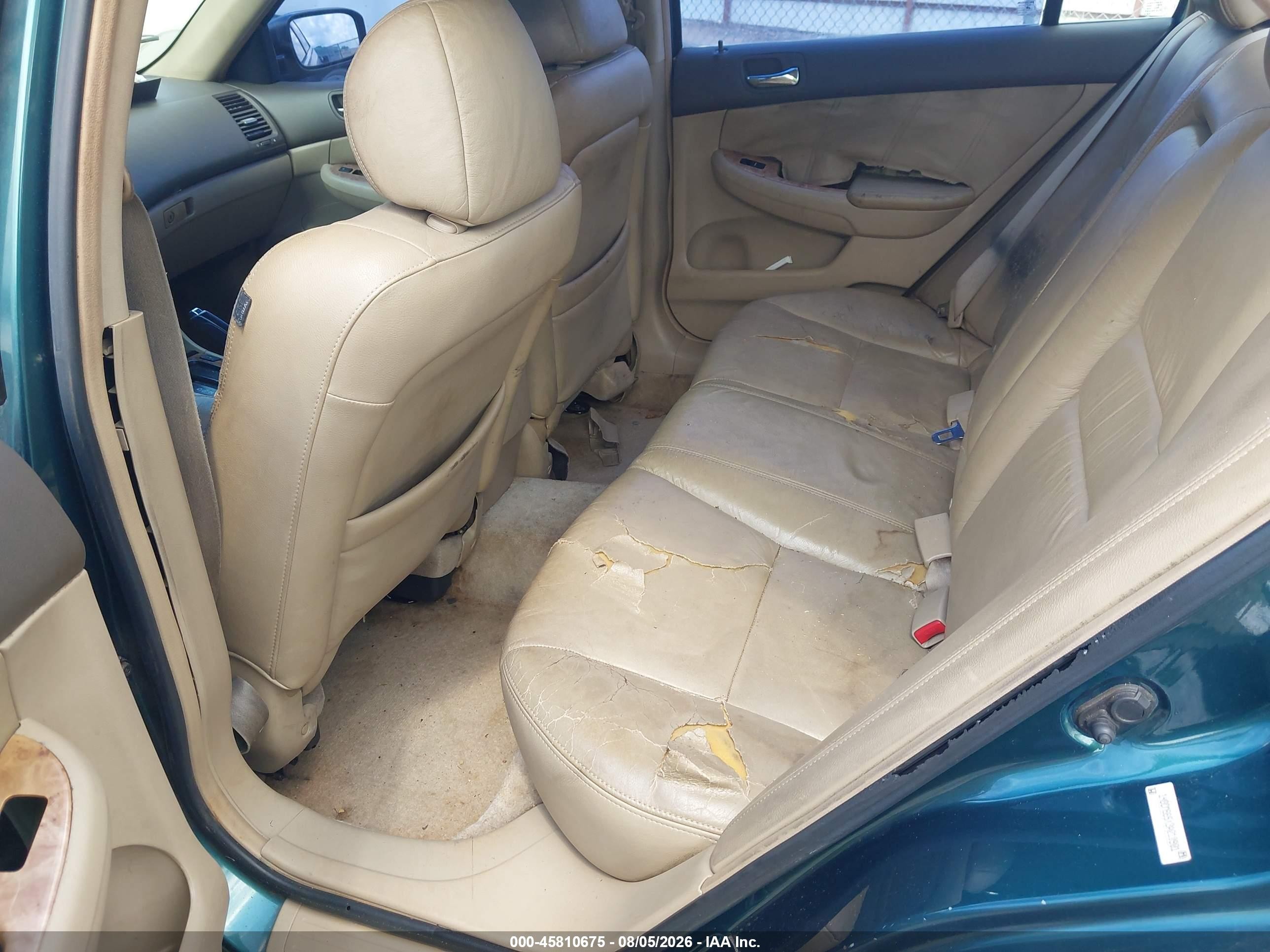2003 Honda Accord 3.0 Ex Green vin: 1HGCM665X3A010901