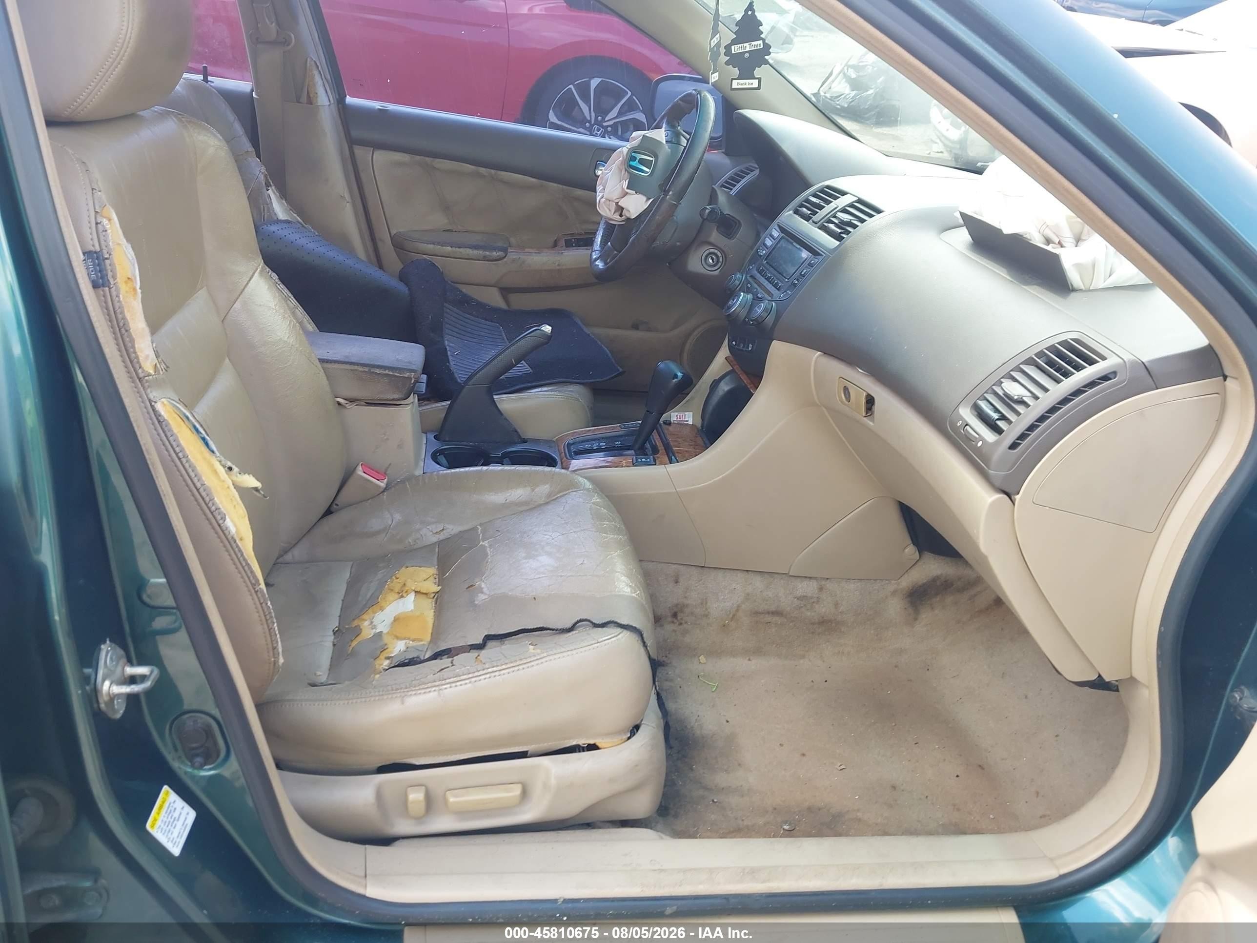 2003 Honda Accord 3.0 Ex Green vin: 1HGCM665X3A010901