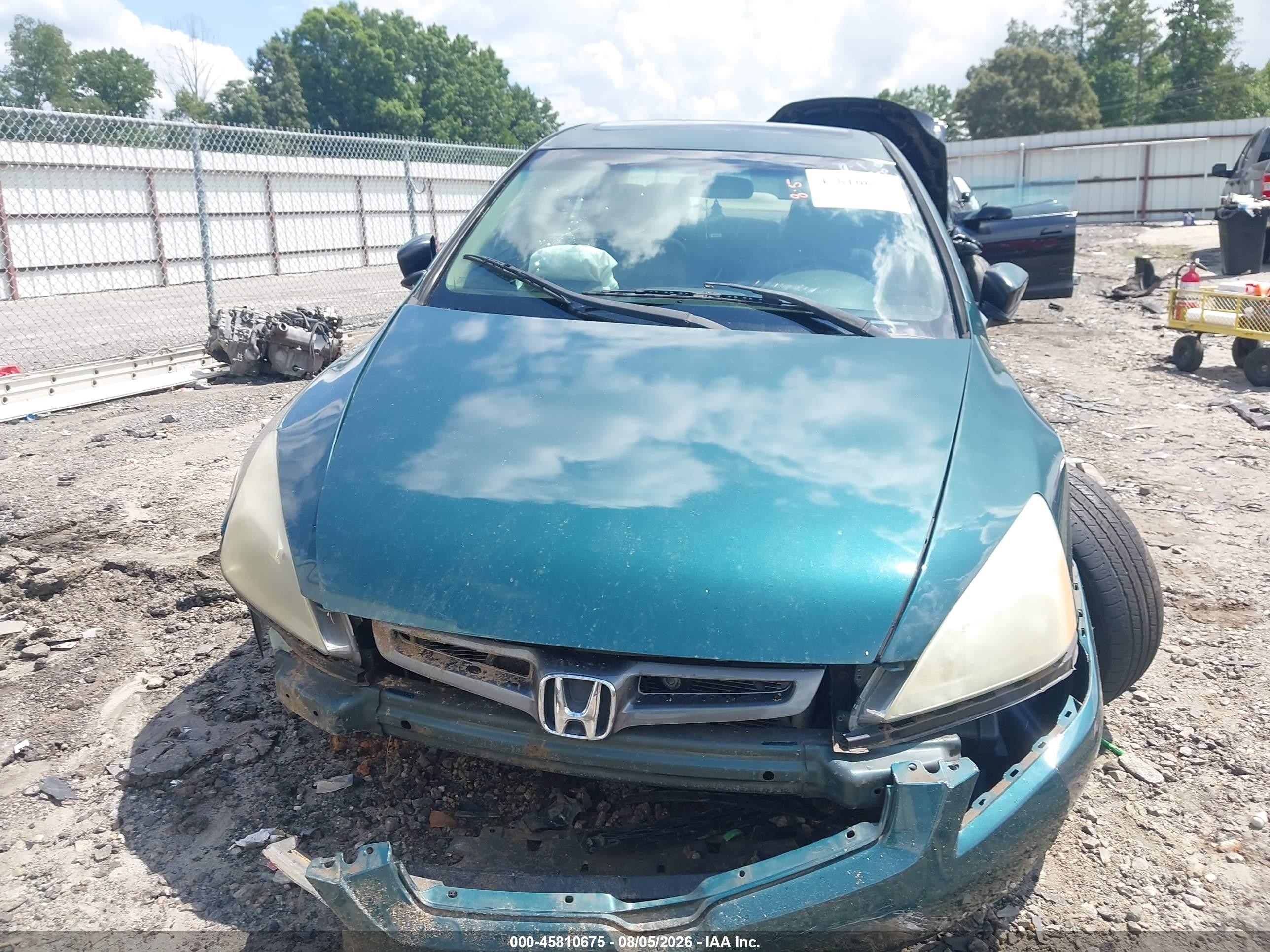 2003 Honda Accord 3.0 Ex Green vin: 1HGCM665X3A010901
