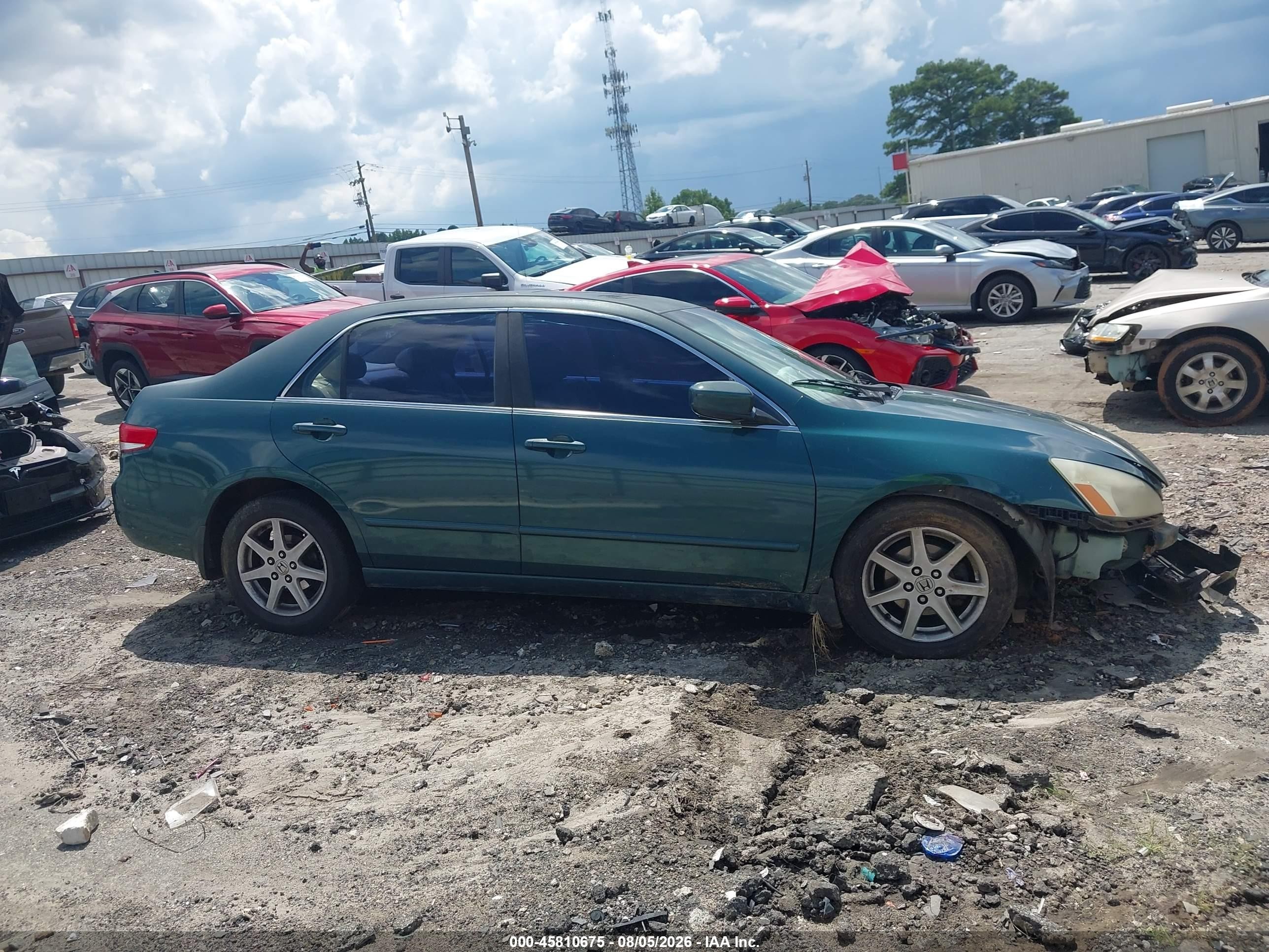 2003 Honda Accord 3.0 Ex Green vin: 1HGCM665X3A010901