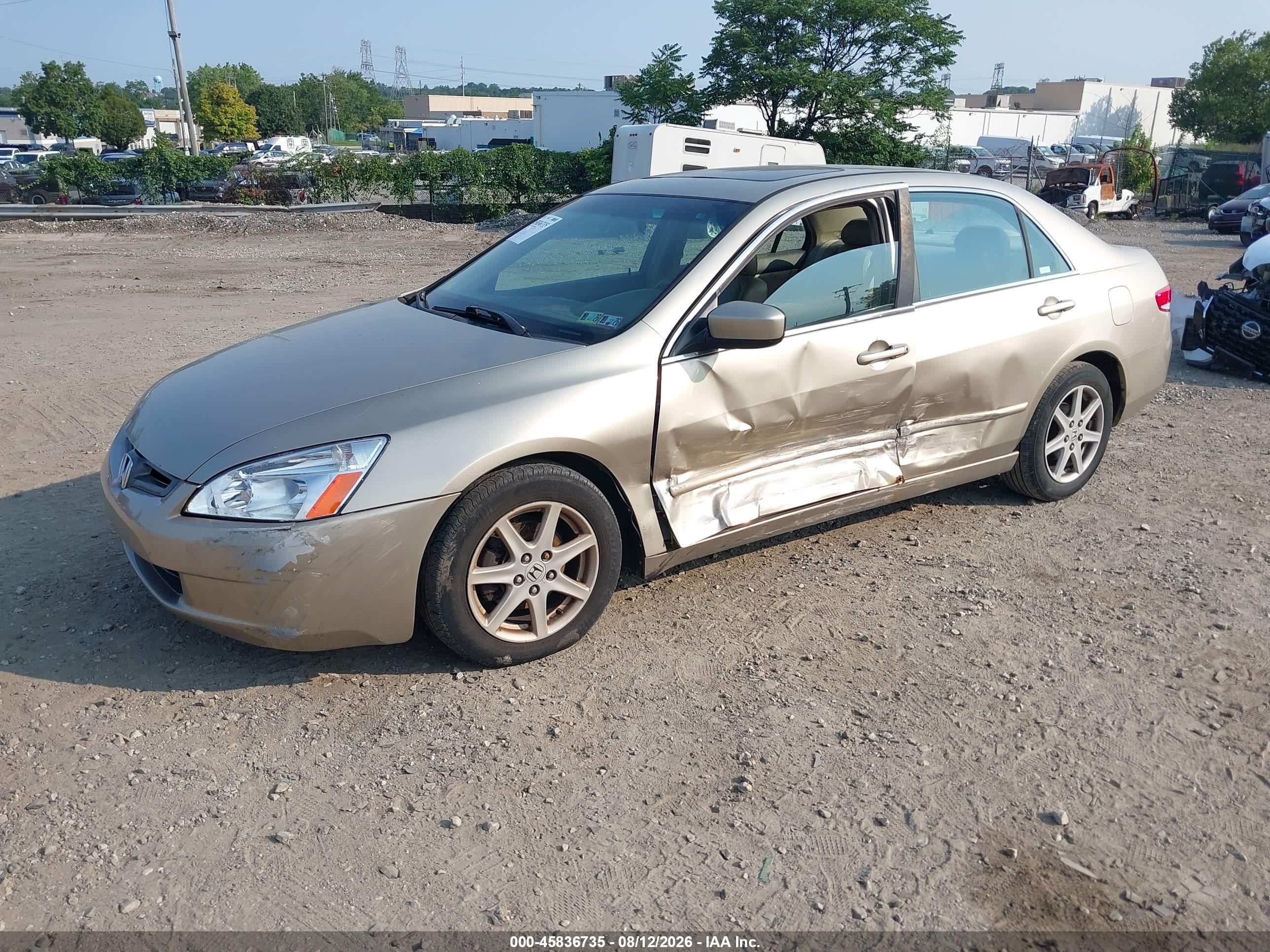 2003 Honda Accord 3.0 Ex Бежевый vin: 1HGCM665X3A018268