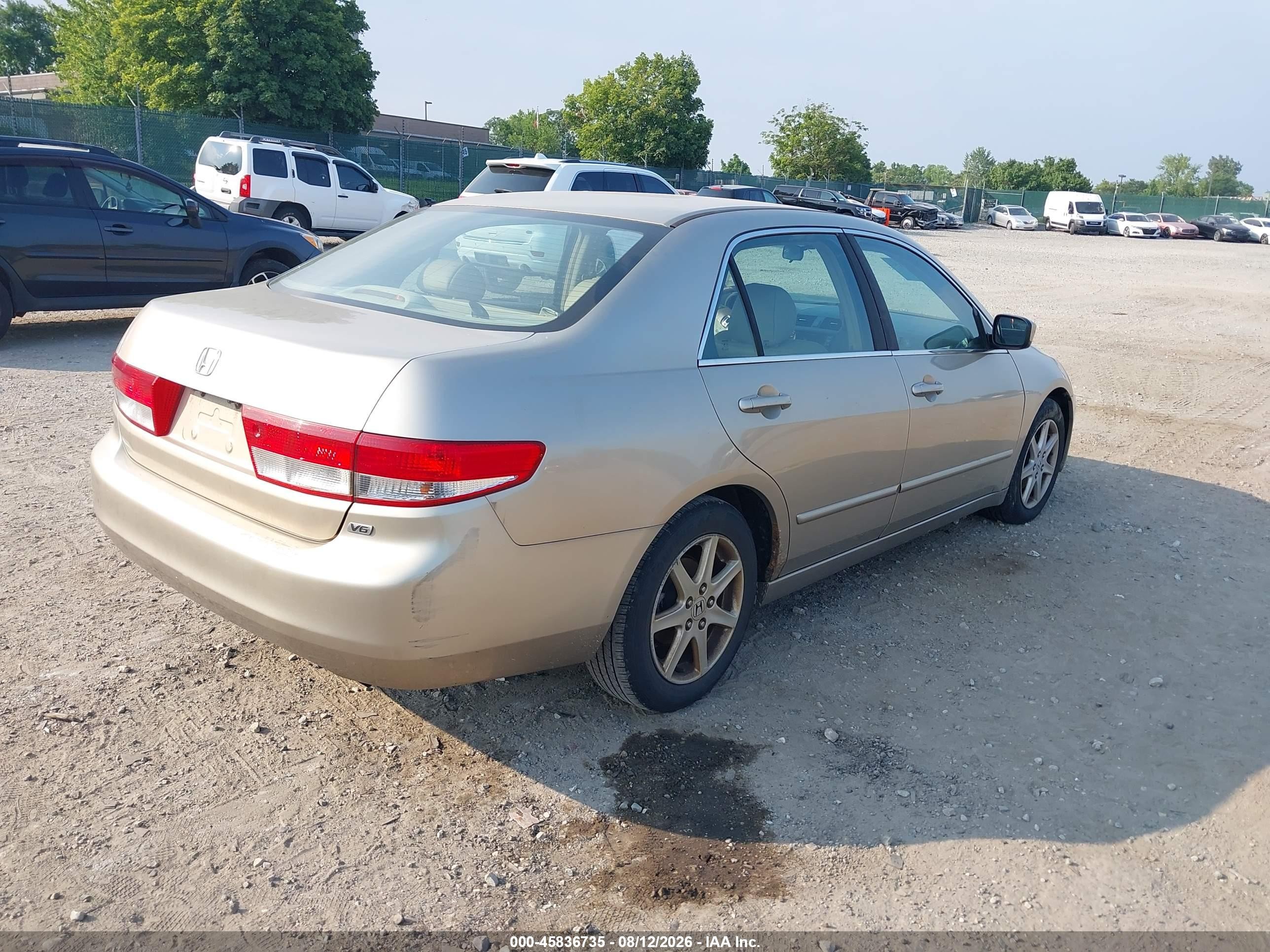 2003 Honda Accord 3.0 Ex Бежевый vin: 1HGCM665X3A018268