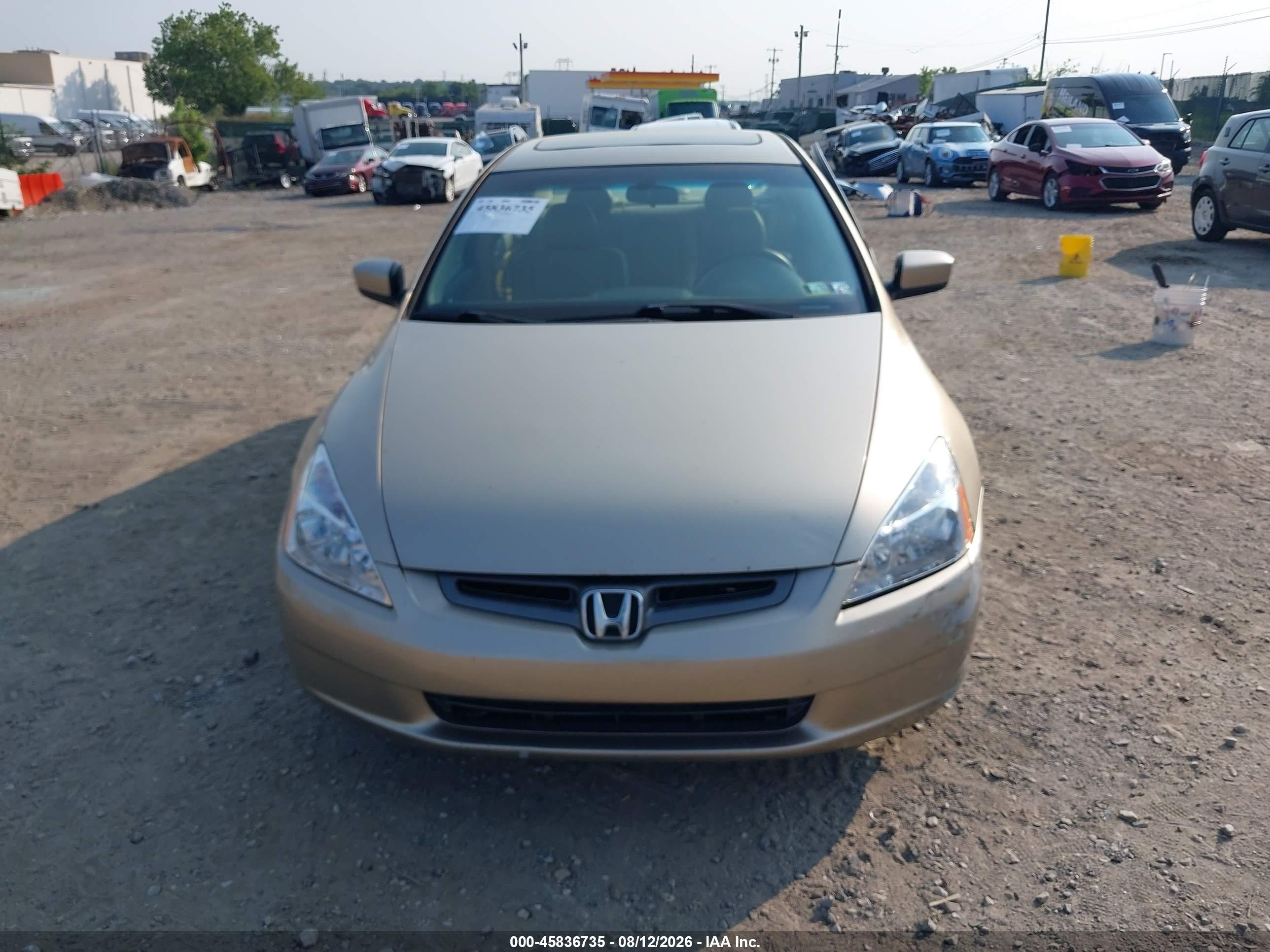 2003 Honda Accord 3.0 Ex Бежевый vin: 1HGCM665X3A018268