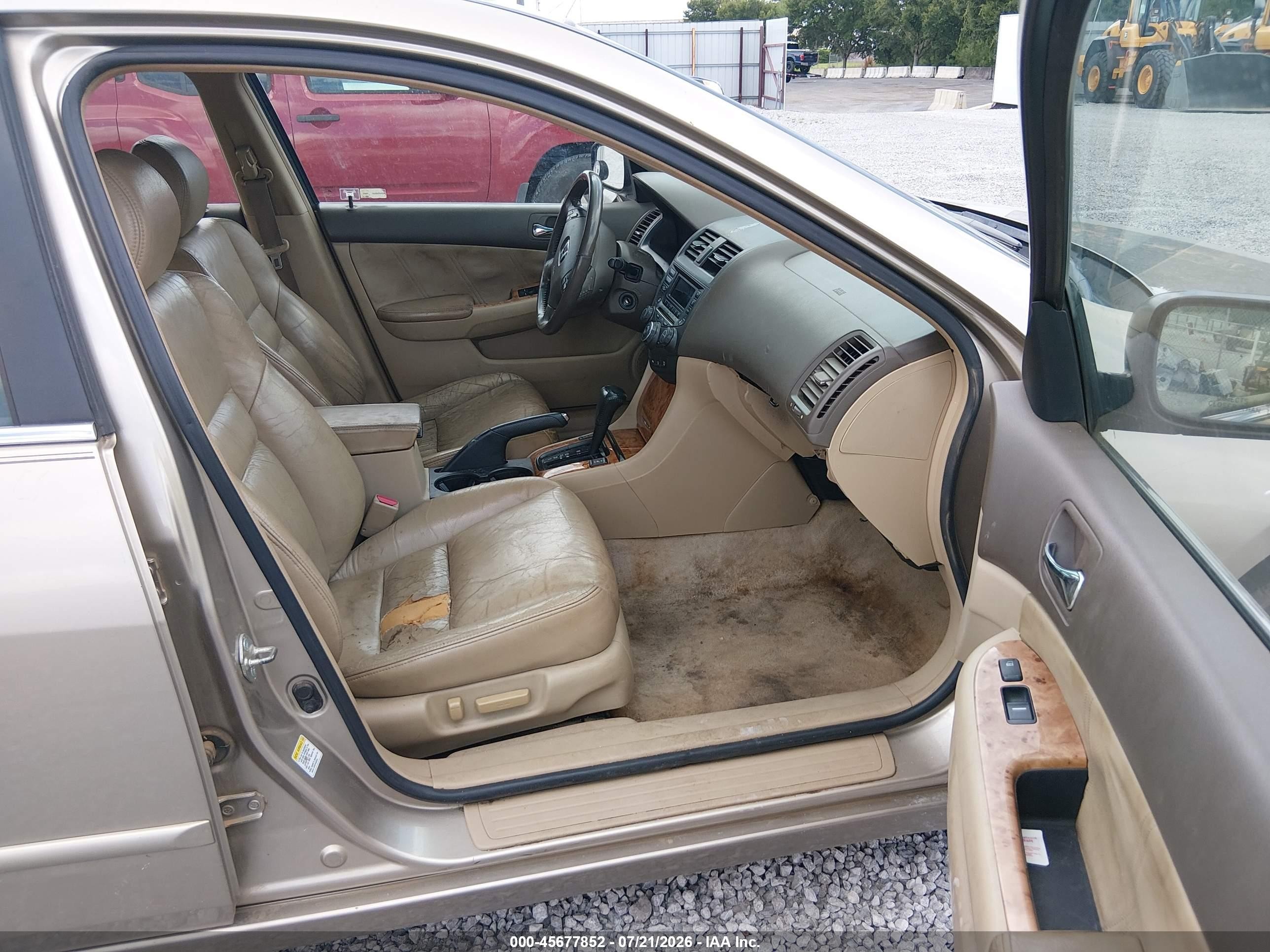 2003 Honda Accord 3.0 Ex Желто-коричневый vin: 1HGCM665X3A081046