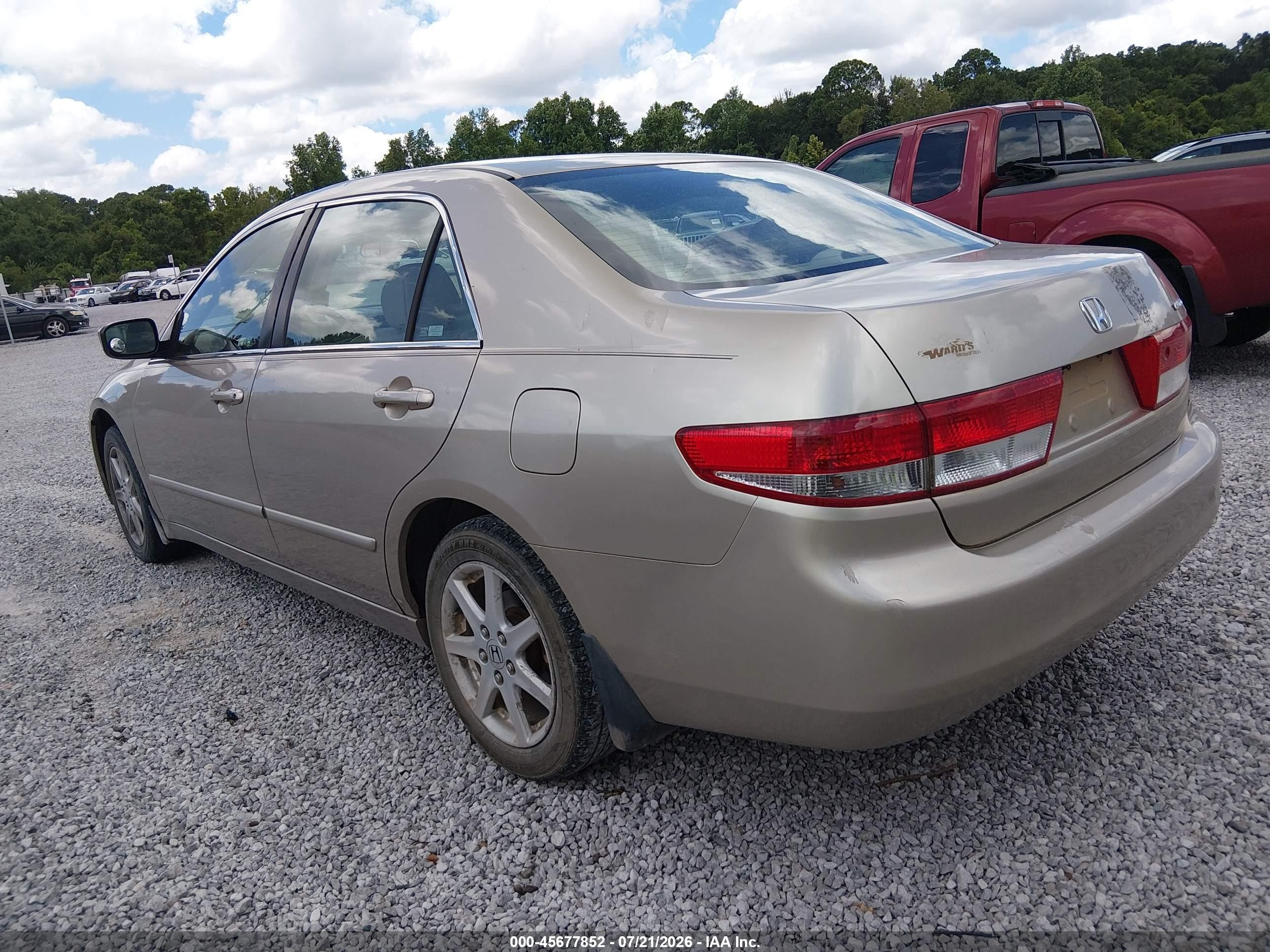 2003 Honda Accord 3.0 Ex Желто-коричневый vin: 1HGCM665X3A081046