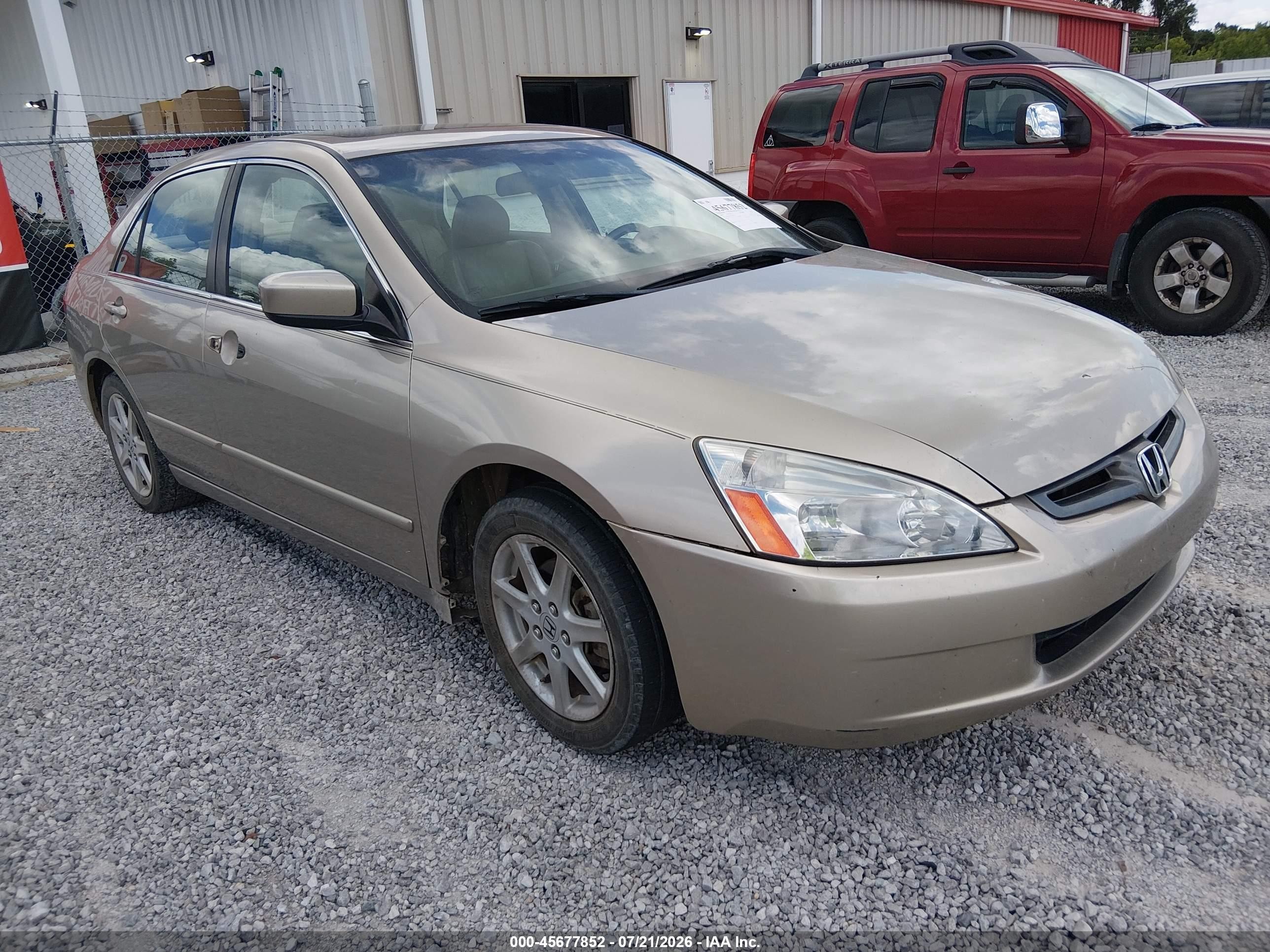 2003 Honda Accord 3.0 Ex Желто-коричневый vin: 1HGCM665X3A081046