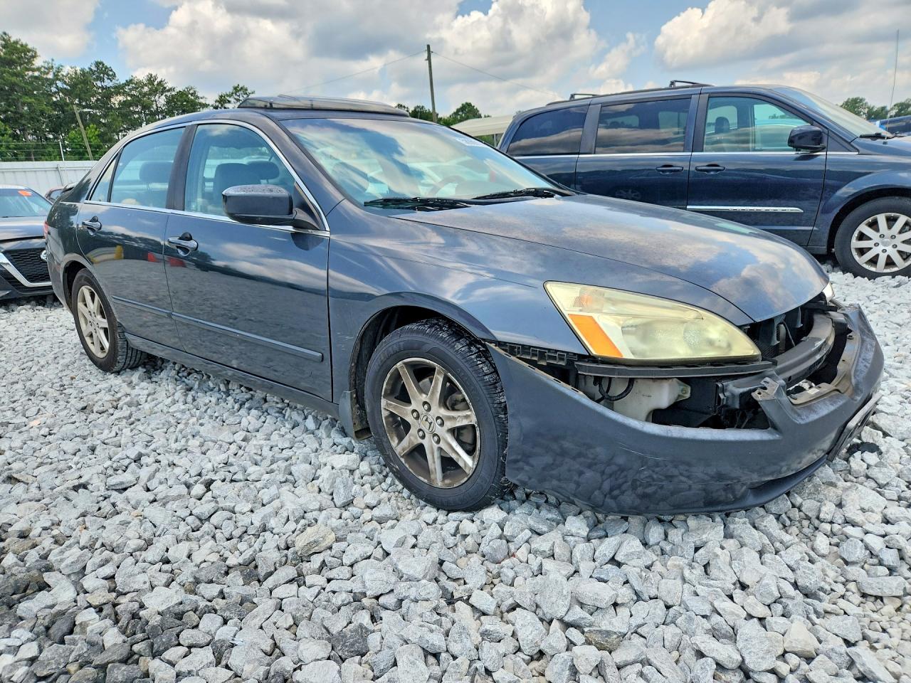 2003 Honda Accord Ex Gray vin: 1HGCM665X3A093956