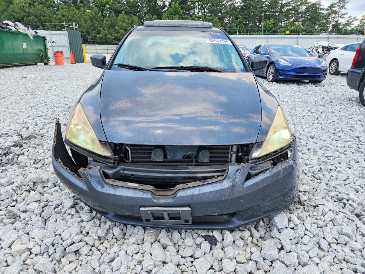 2003 Honda Accord Ex Gray vin: 1HGCM665X3A093956