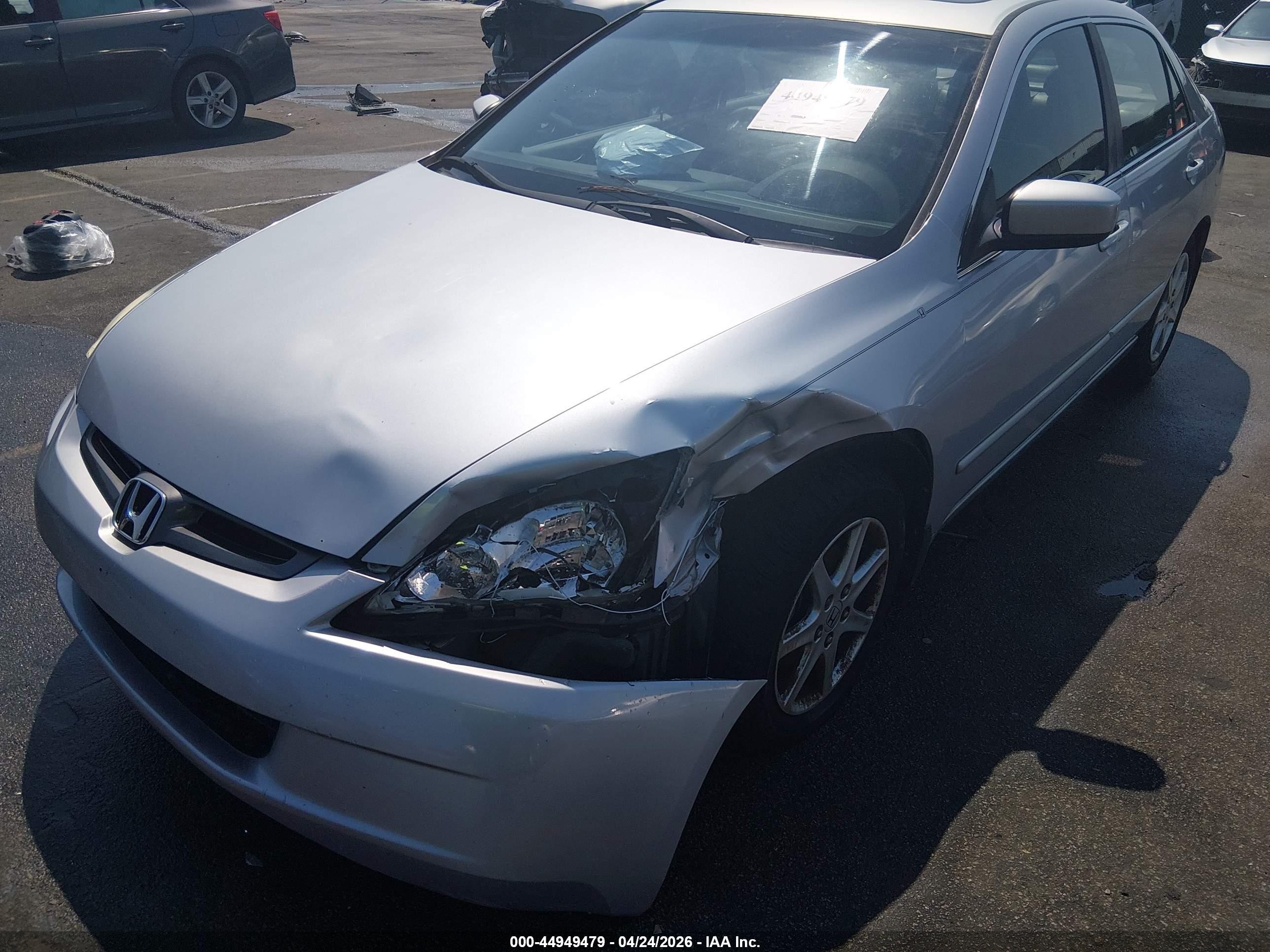 2003 Honda Accord 3.0 Ex Серебряный vin: 1HGCM665X3A096534