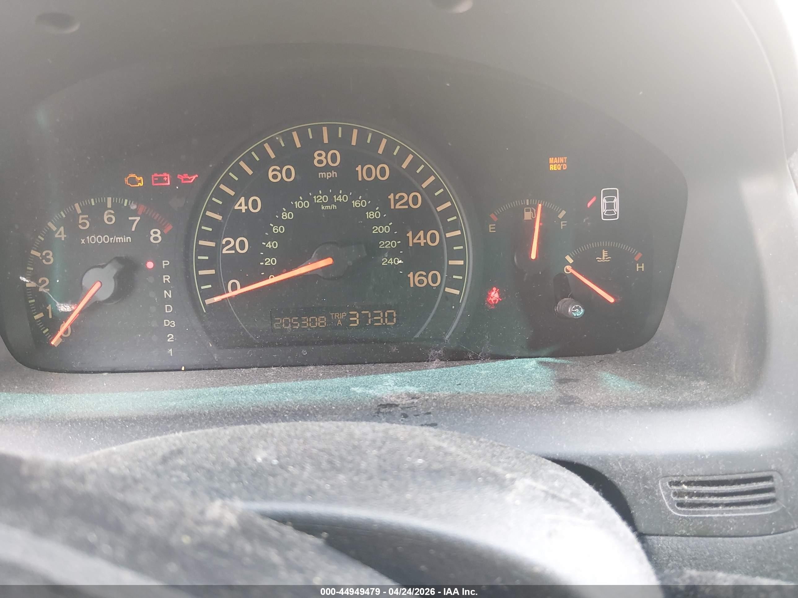 2003 Honda Accord 3.0 Ex Серебряный vin: 1HGCM665X3A096534