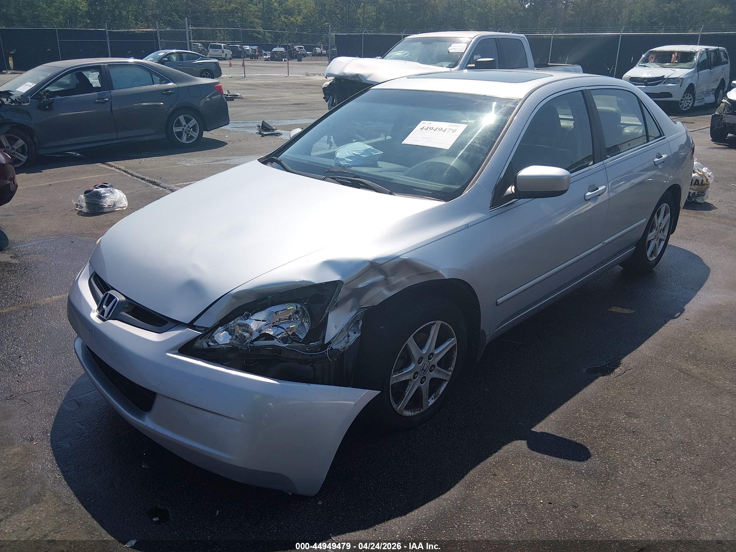 2003 Honda Accord 3.0 Ex Серебряный vin: 1HGCM665X3A096534