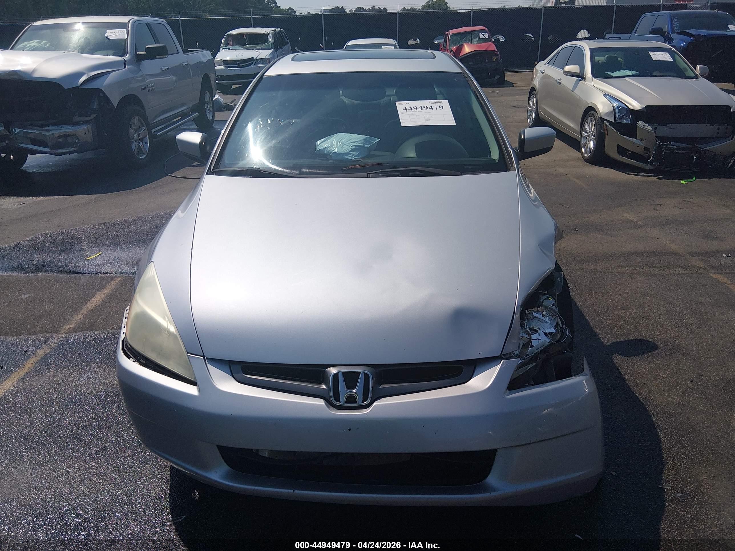 2003 Honda Accord 3.0 Ex Серебряный vin: 1HGCM665X3A096534