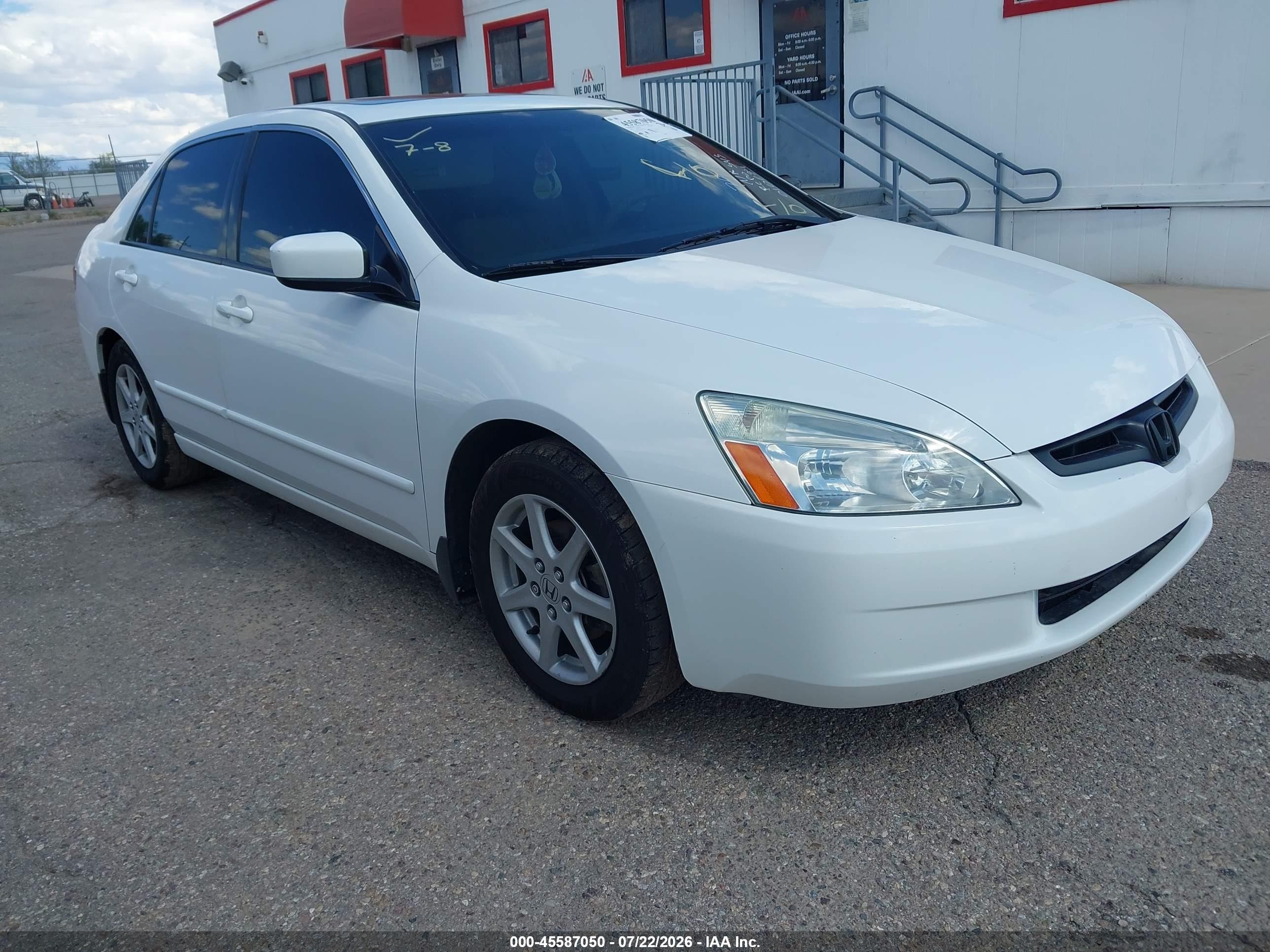 2004 Honda Accord 3.0 Ex Белый vin: 1HGCM665X4A010284