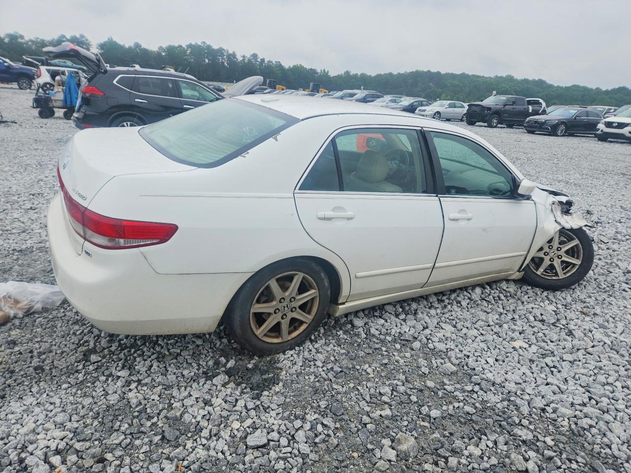 2004 Honda Accord Ex White vin: 1HGCM665X4A036920