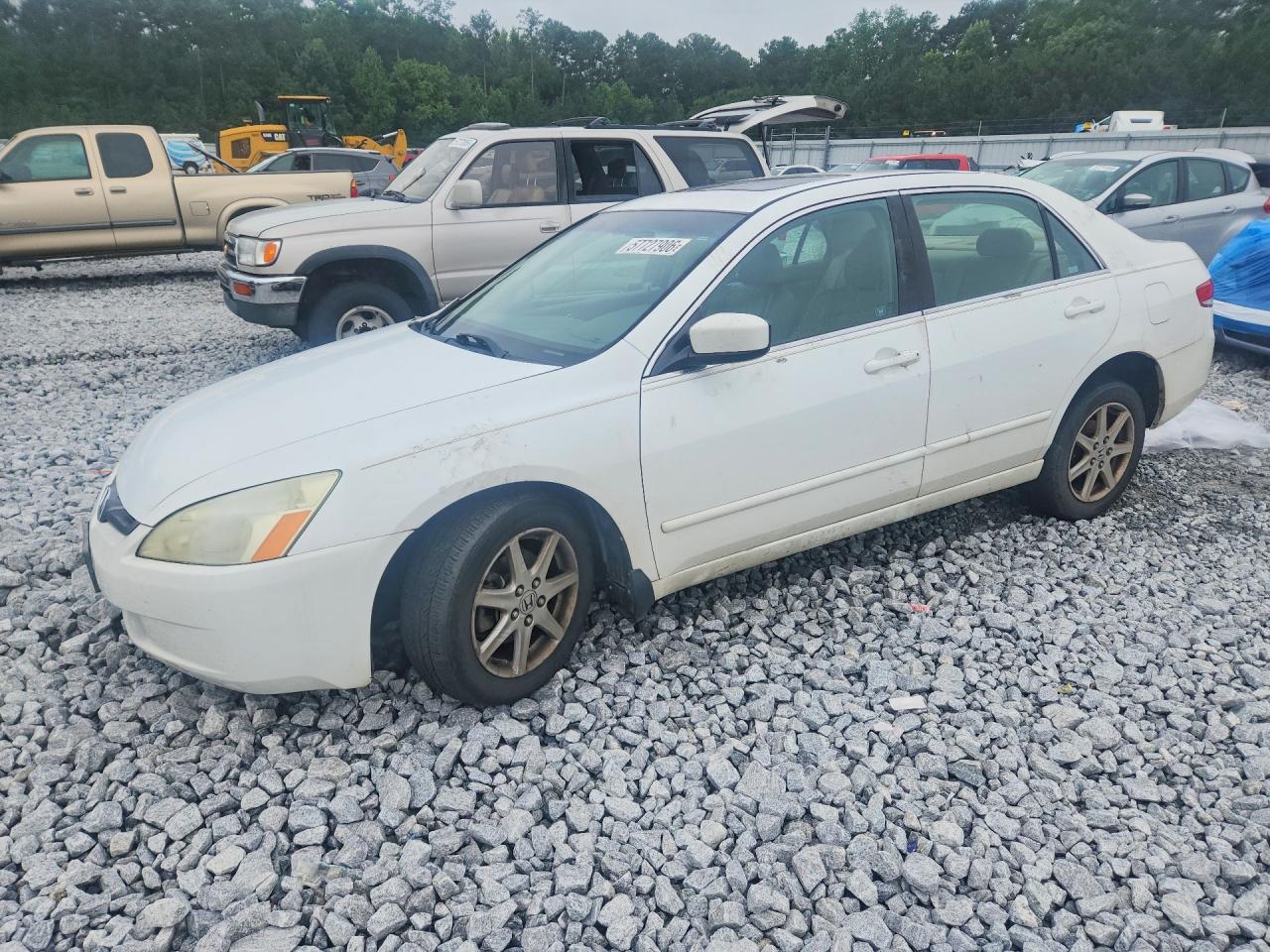 2004 Honda Accord Ex White vin: 1HGCM665X4A036920